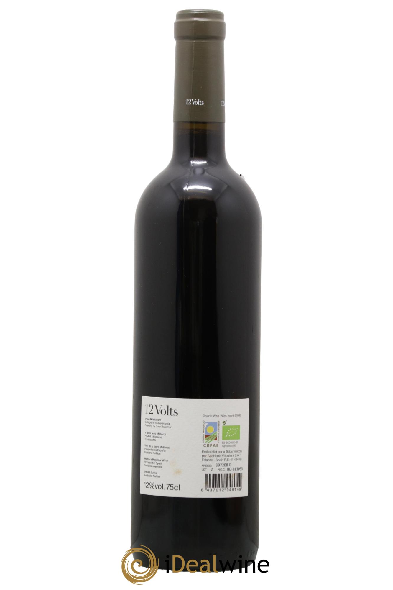 Vino de la Tierra de Mallorca 12 Volts 4 Kilos Vinícola 2021 - Posten von 1 Flasche - 1