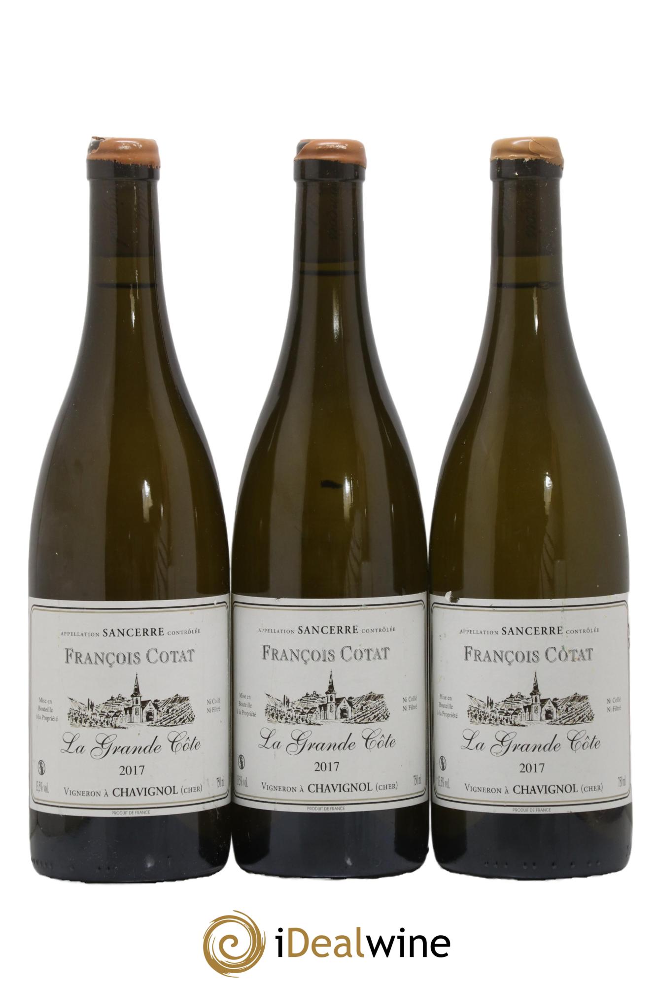 Sancerre La Grande Côte François Cotat  2017 - Lot of 3 bottles - 0