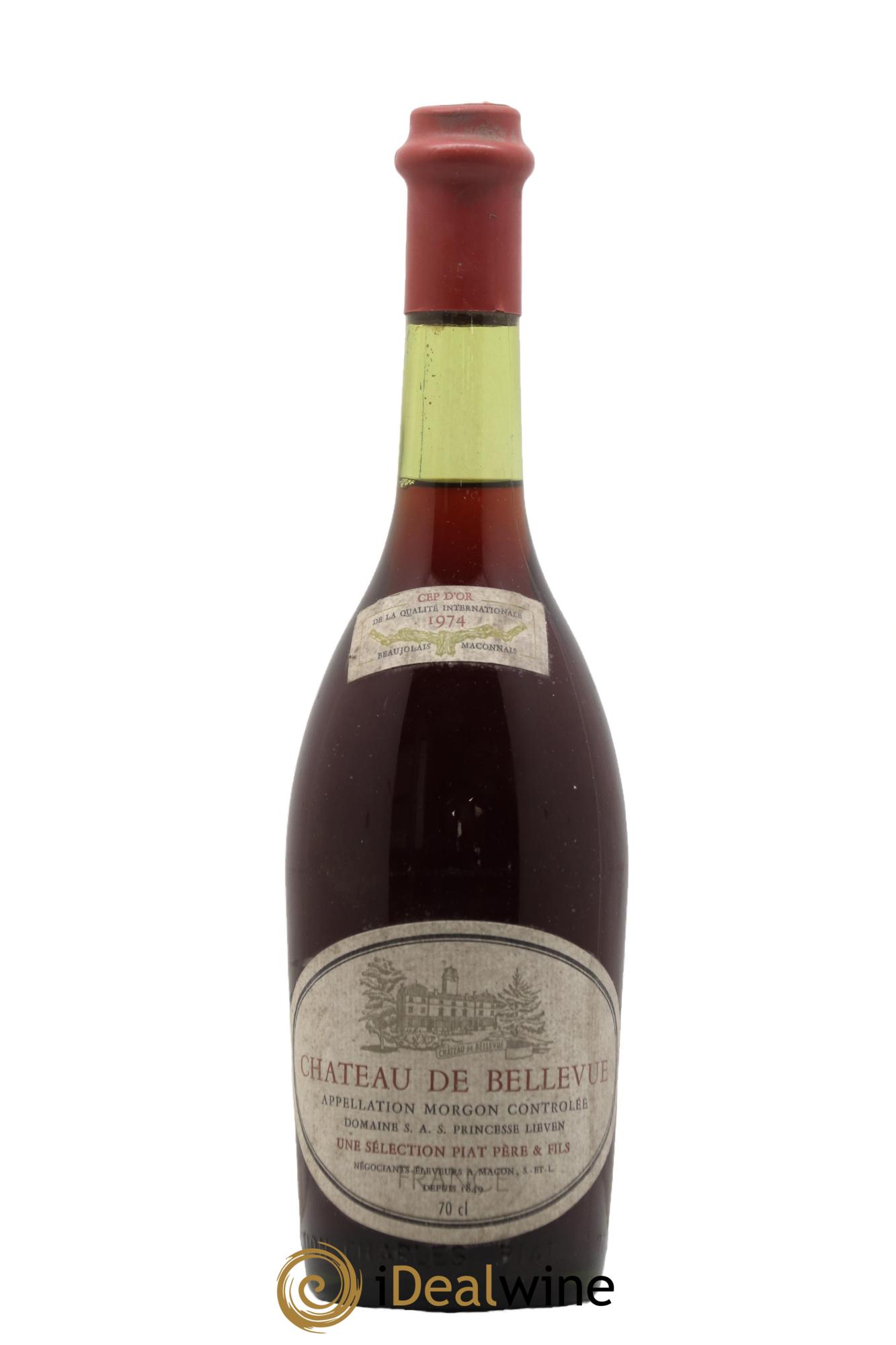 Morgon Château de Bellevue 1974 - Posten von 1 Flasche - 0