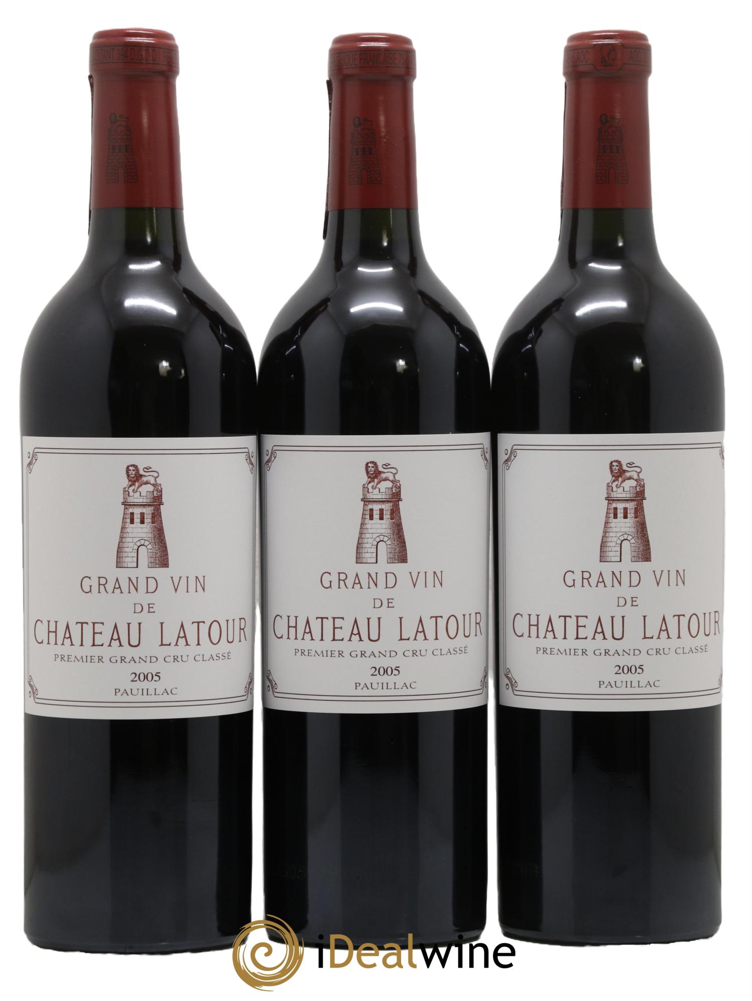 Château Latour 1er Grand Cru Classé 2005 - Posten von 3 Flaschen - 0