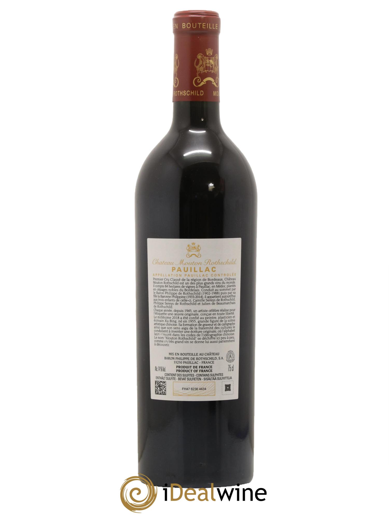 Château Mouton Rothschild 1er Grand Cru Classé 2018 - Posten von 1 Flasche - 2