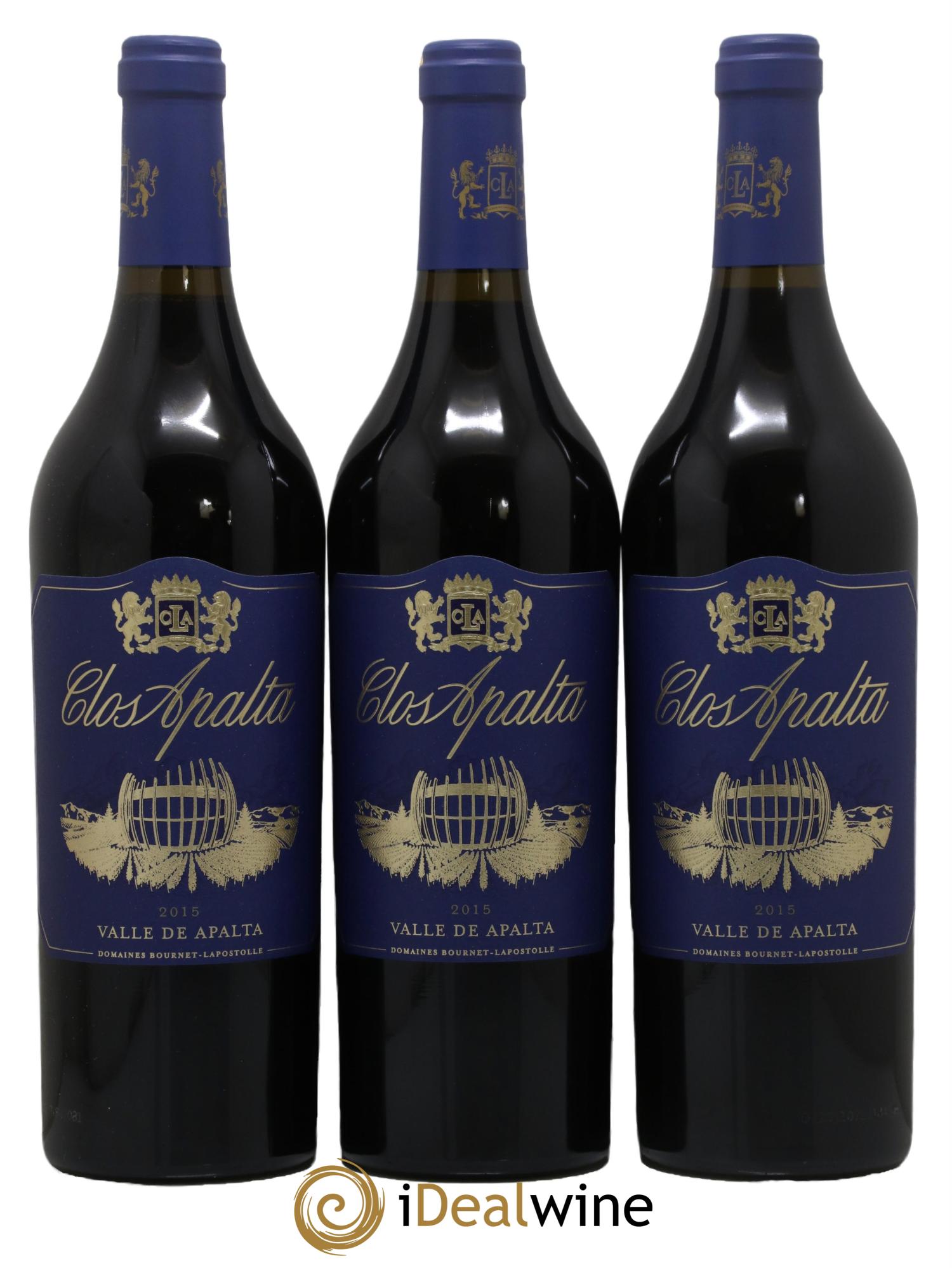 Colchagua Casa Lapostolle Clos Apalta 2015 - Lot de 3 bouteilles - 0