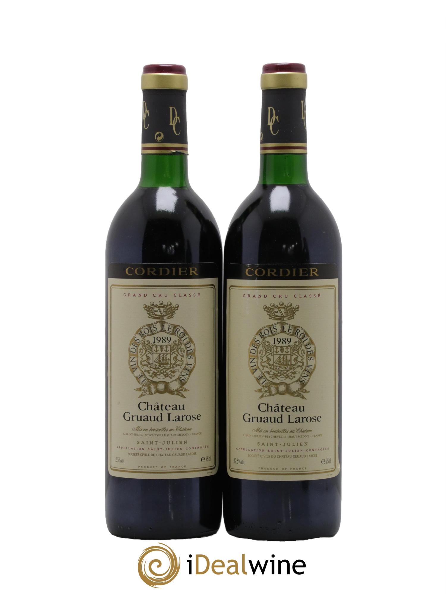 Château Gruaud Larose 2ème Grand Cru Classé 1989 - Lot de 2 bouteilles - 0