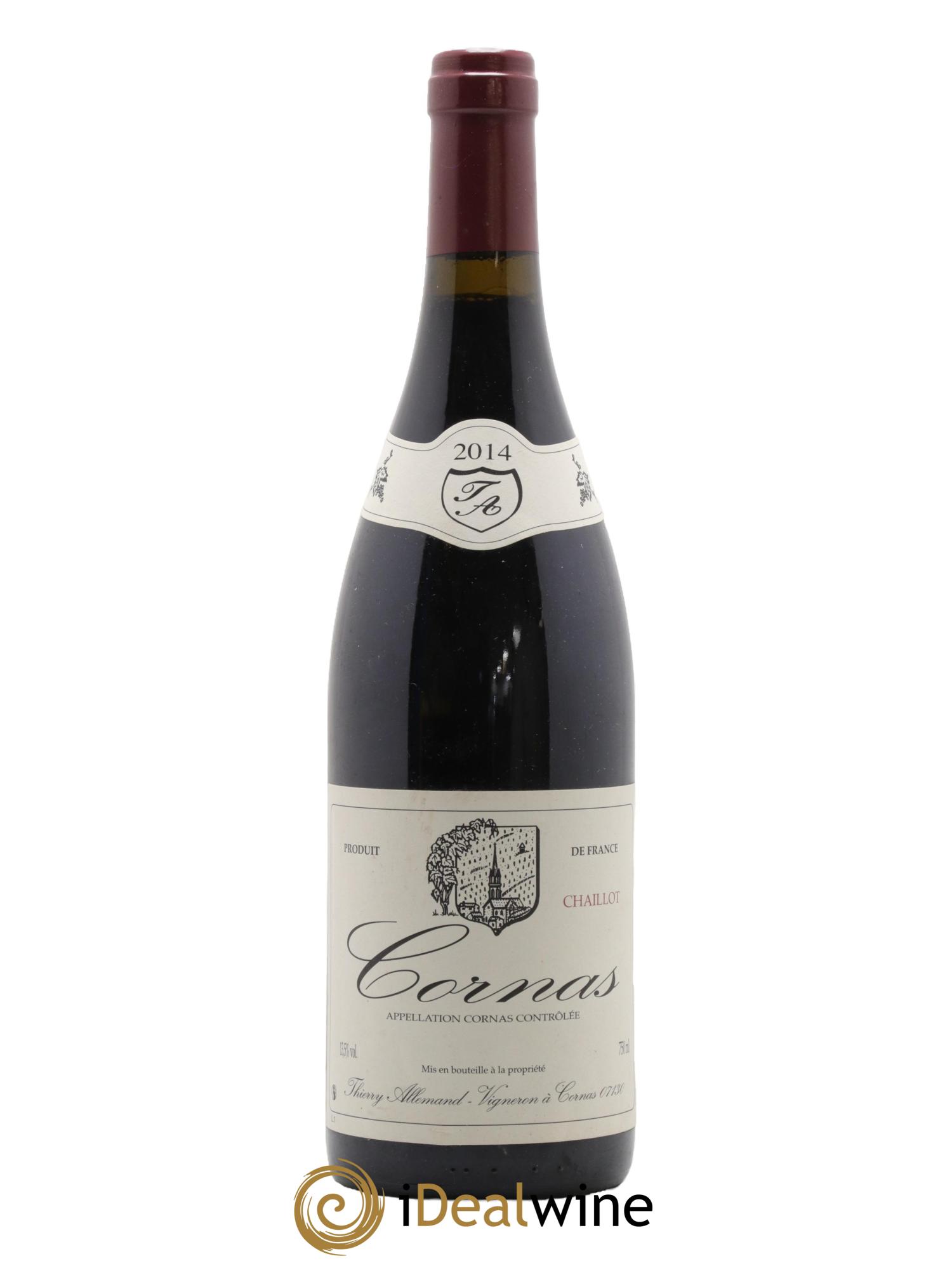 Cornas Chaillot Thierry Allemand 2014 - Lot de 1 bouteille - 0