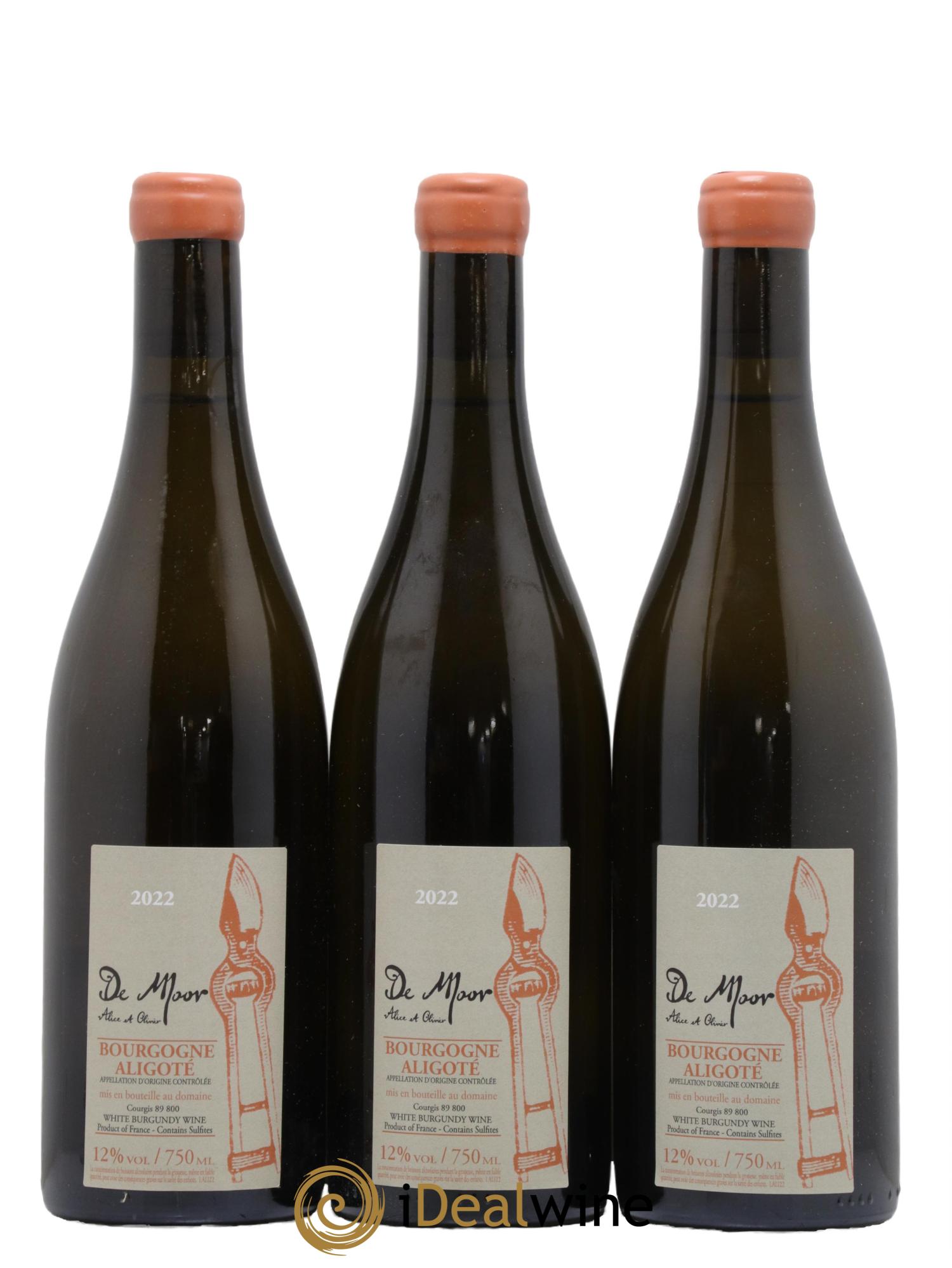 Bourgogne Aligoté Alice et Olivier De Moor  2022 - Lot of 3 bottles - 0