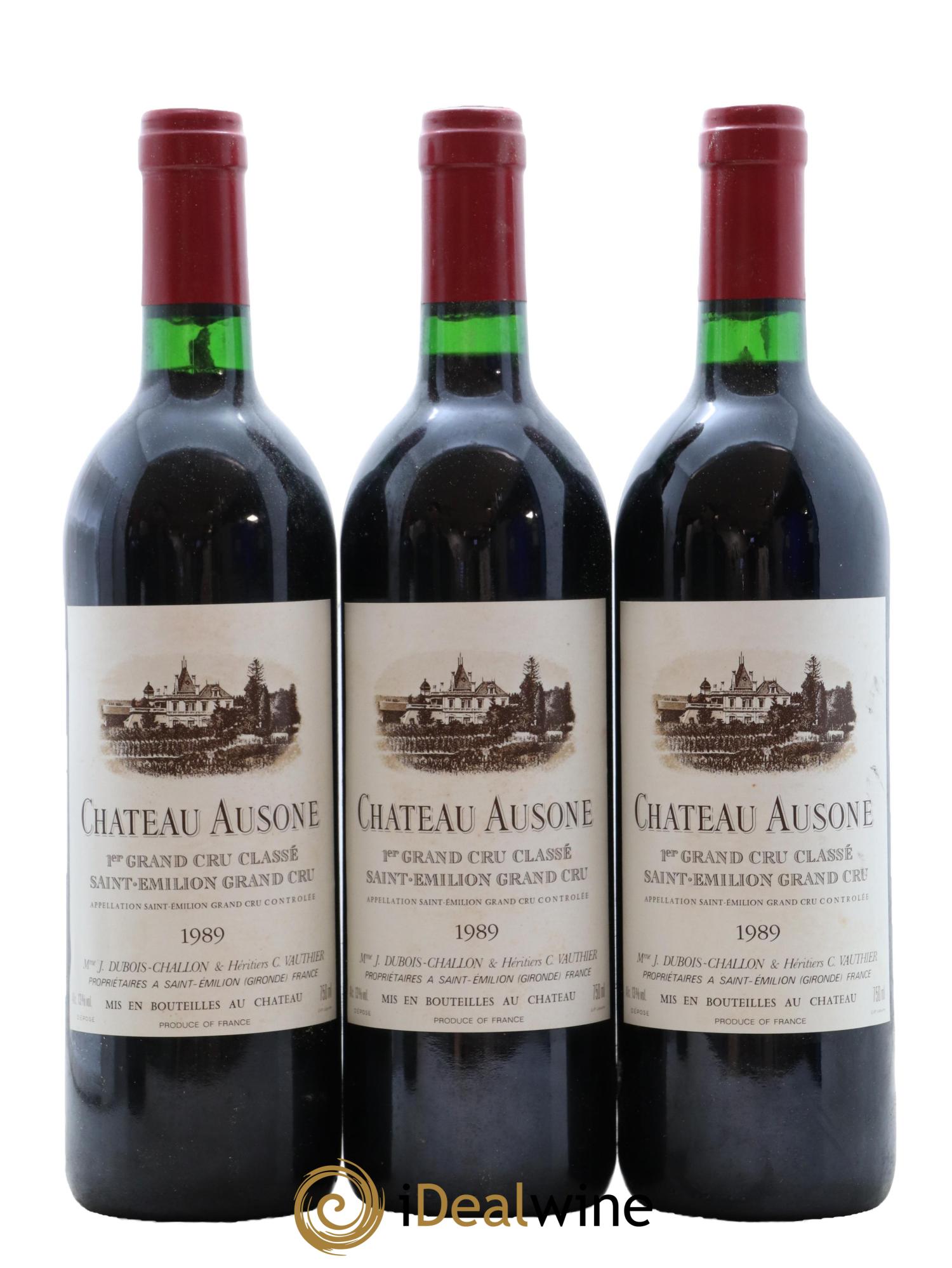 Château Ausone 1er Grand Cru Classé A 1989 - Lot de 6 bouteilles - 1