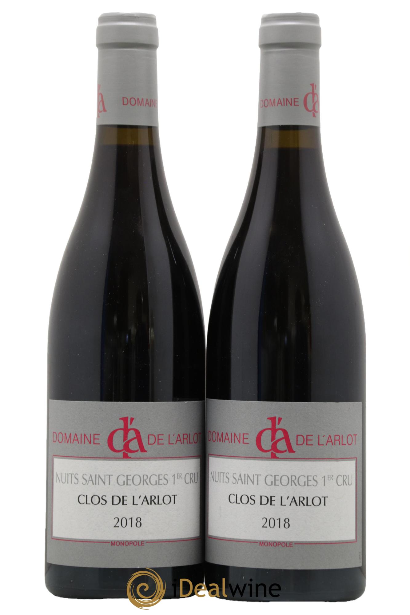 Nuits Saint-Georges 1er Cru Clos de l'Arlot Domaine de l'Arlot 2018 - Lot de 2 bouteilles - 0