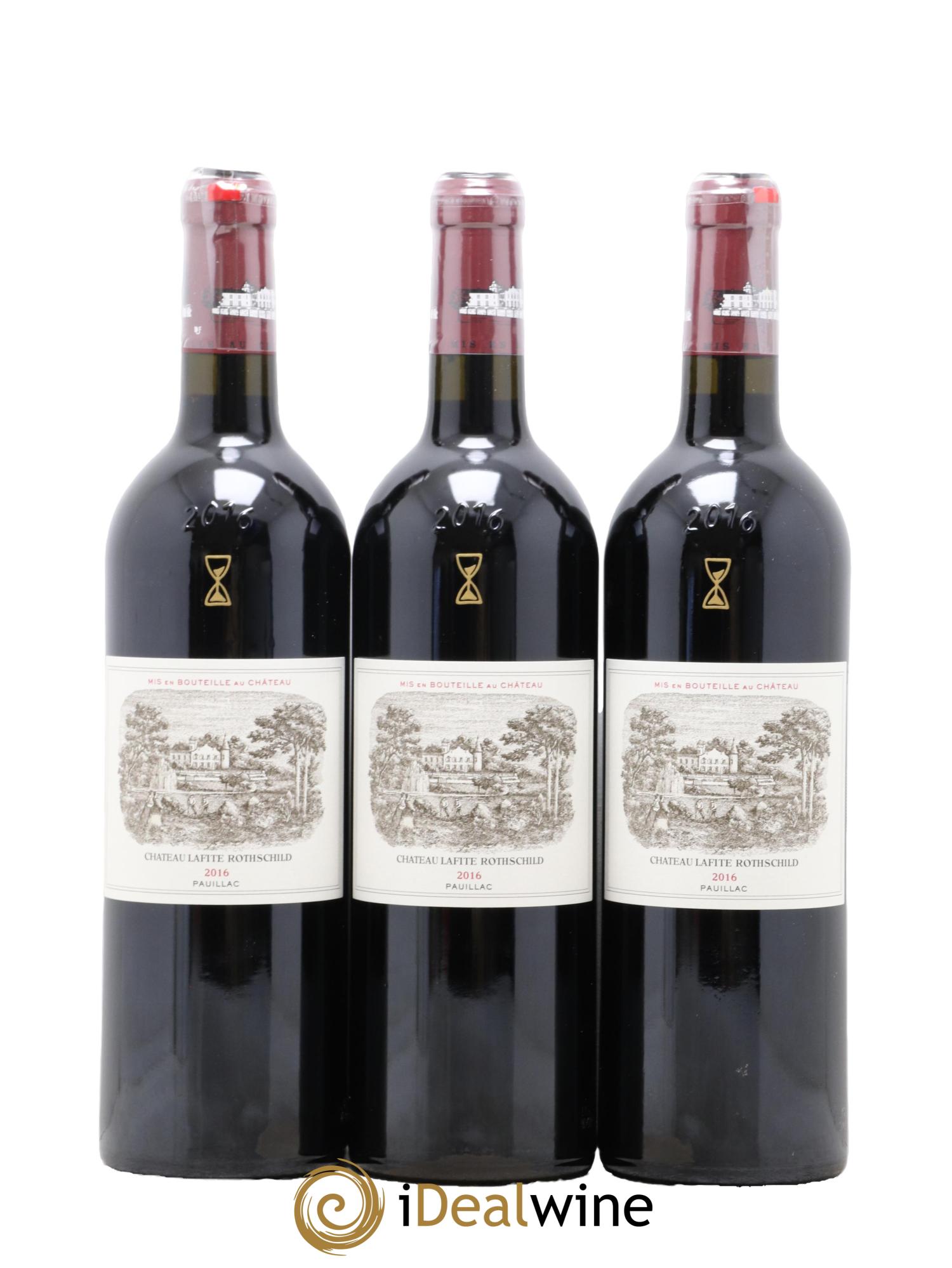 Château Lafite Rothschild 1er Grand Cru Classé 2016 - Lotto di 3 bottiglie - 0