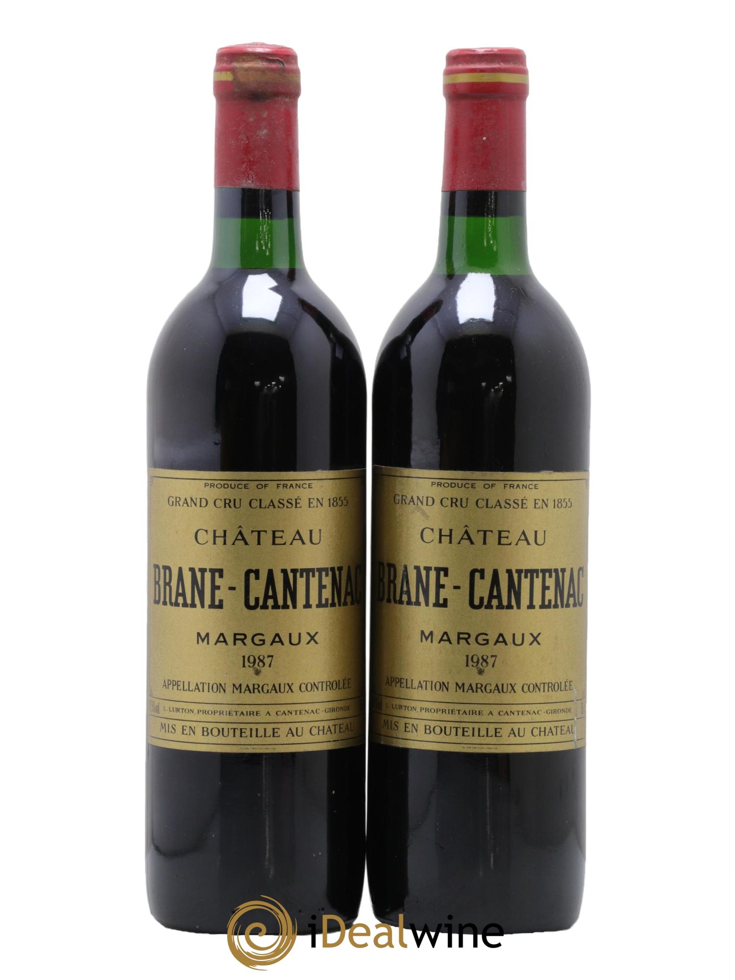 Château Brane Cantenac 2ème Grand Cru Classé 1987 - Posten von 2 Flaschen - 0