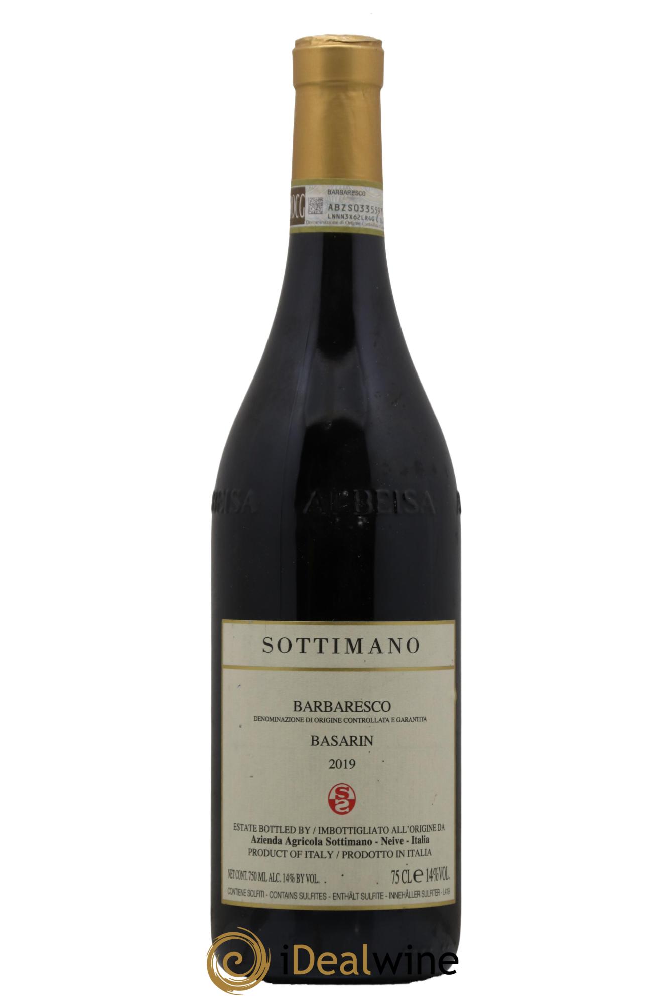 Barbaresco DOCG Basarin Sottimano  2019 - Lot de 1 bouteille - 0