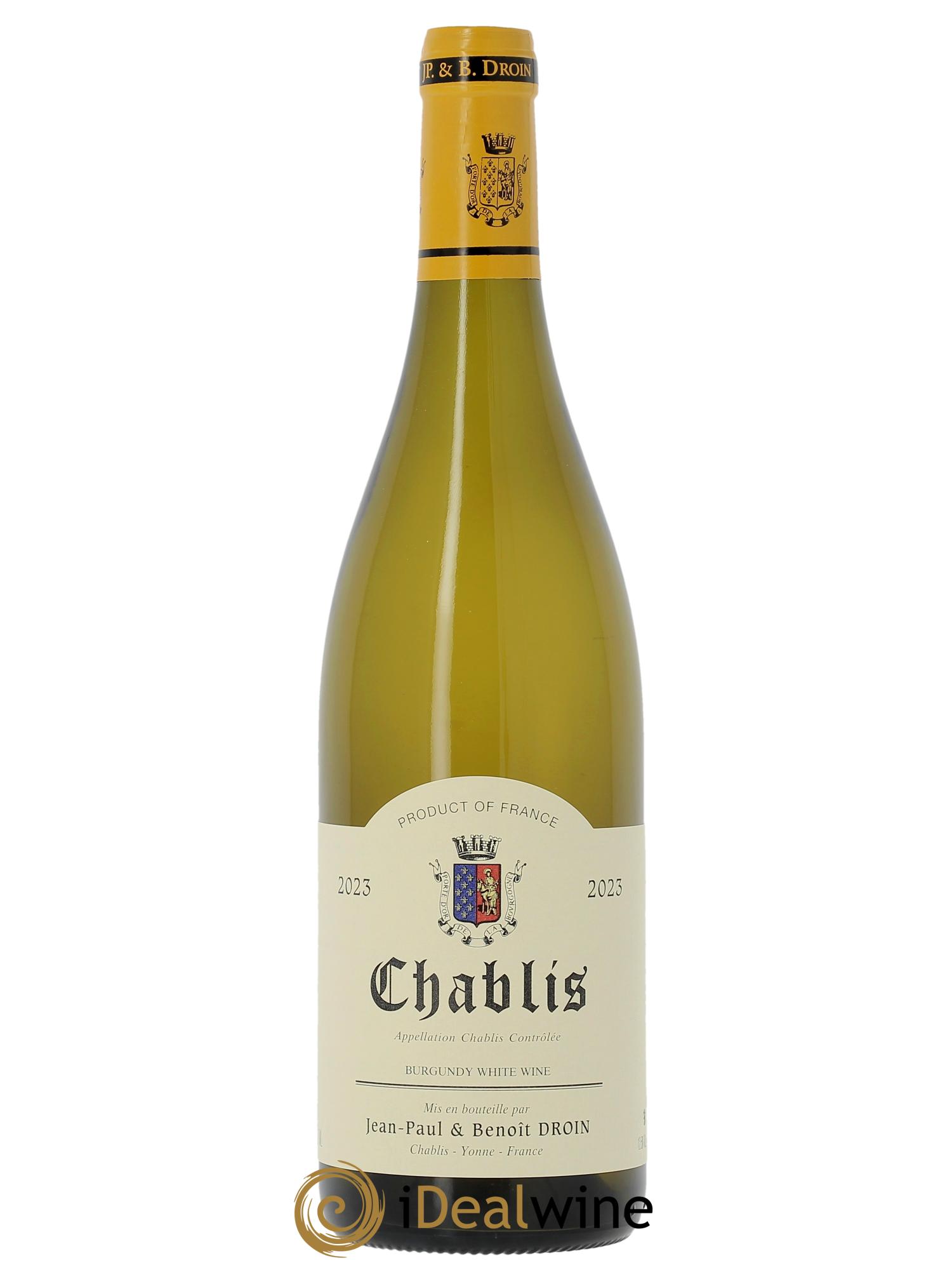 Chablis Jean-Paul & Benoît Droin (Domaine)  2023 - Posten von 1 Flasche - 0