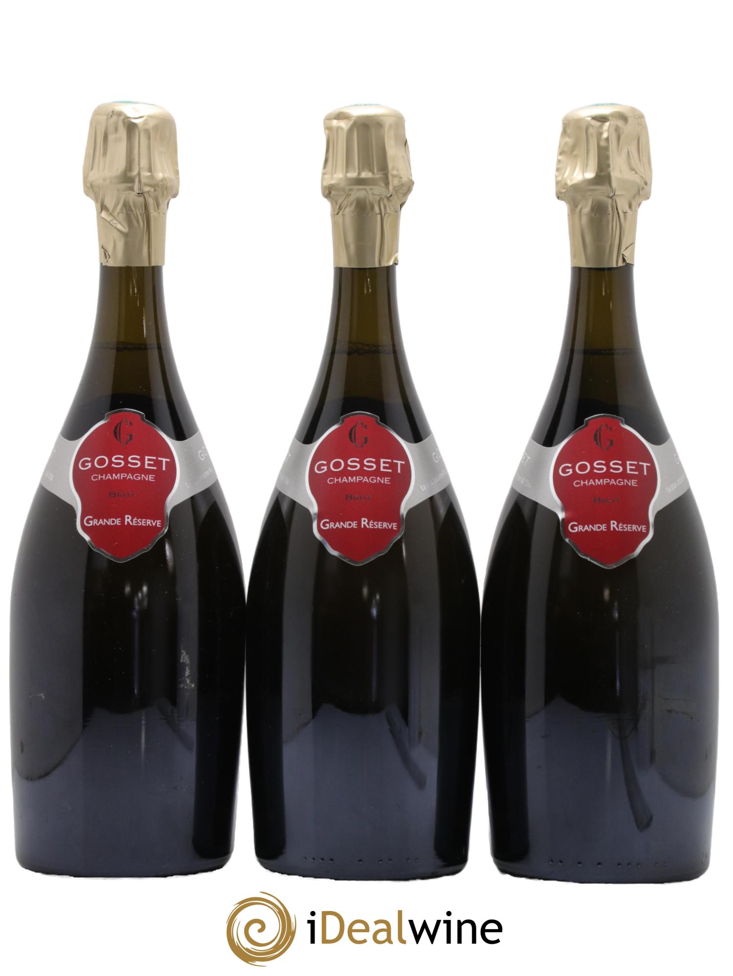 Grande Réserve Gosset  - Lot of 3 bottles - 0