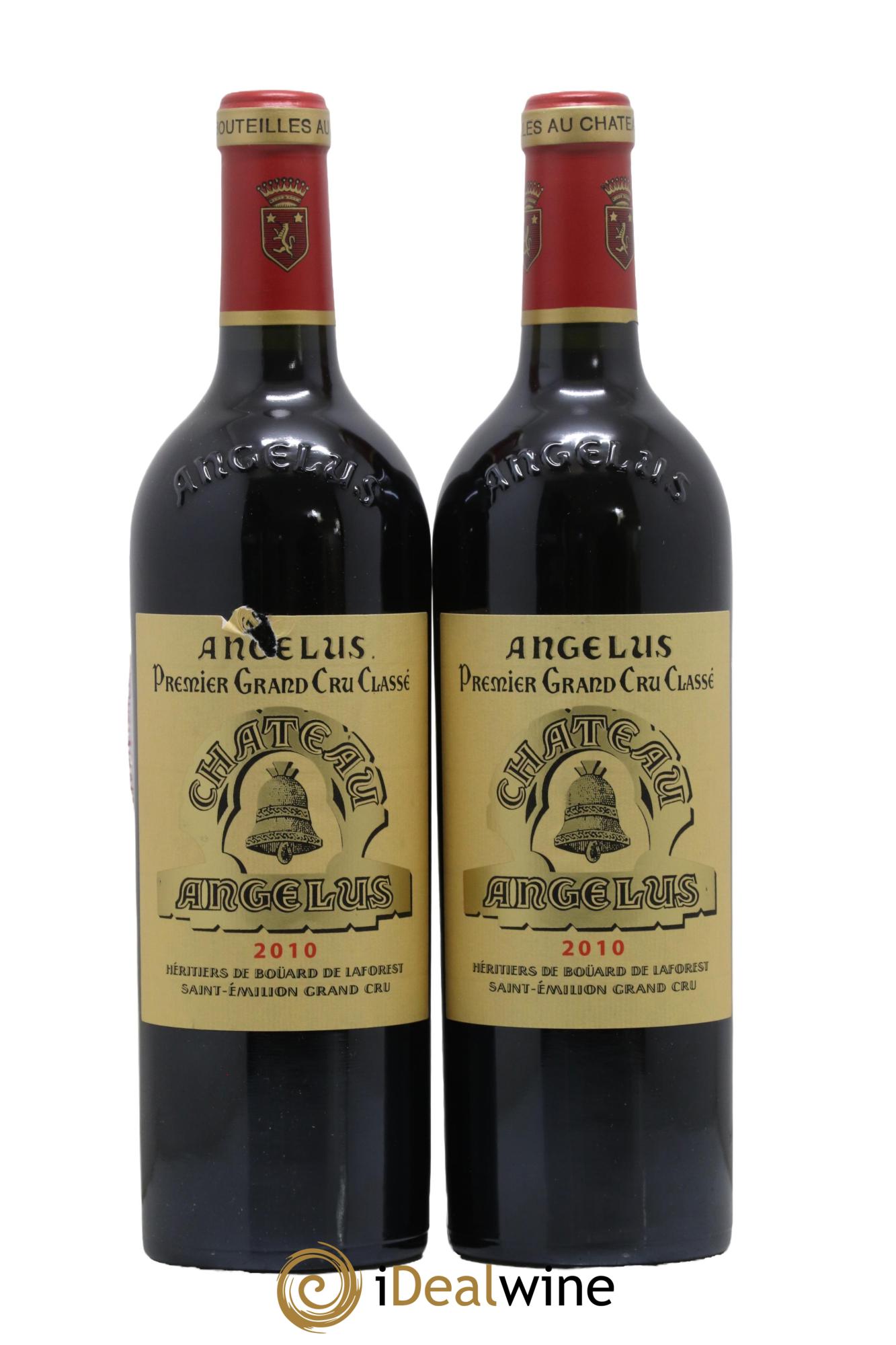 Château Angélus 1er Grand Cru Classé A 2010 - Posten von 2 Flaschen - 0