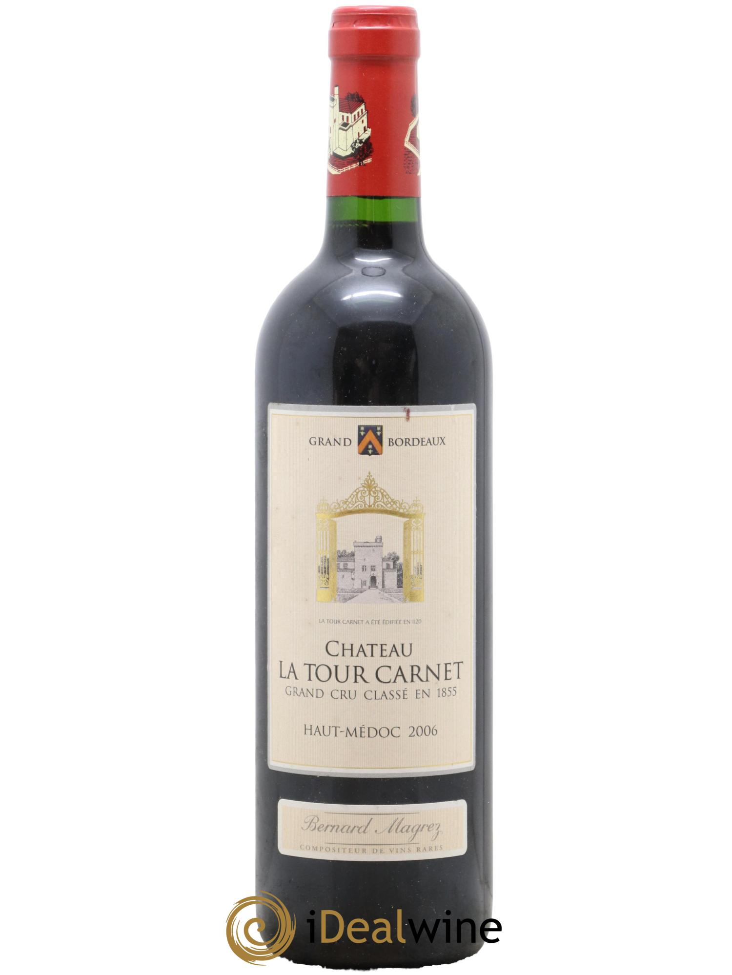 Château la Tour Carnet 4ème Grand Cru Classé  2006 - Lotto di 1 bottiglia - 0