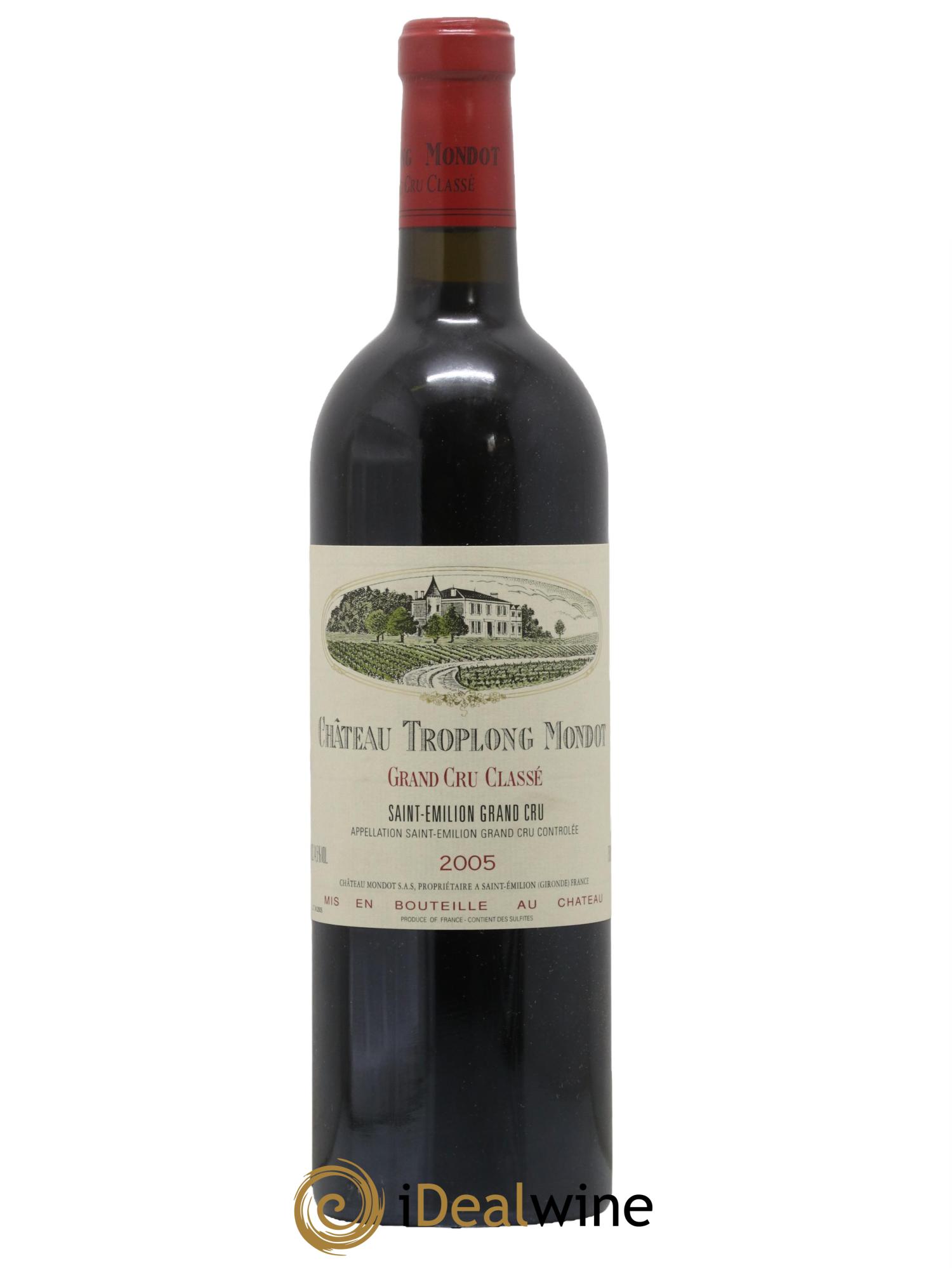 Château Troplong Mondot 1er Grand Cru Classé B 2005 - Lotto di 1 bottiglia - 0