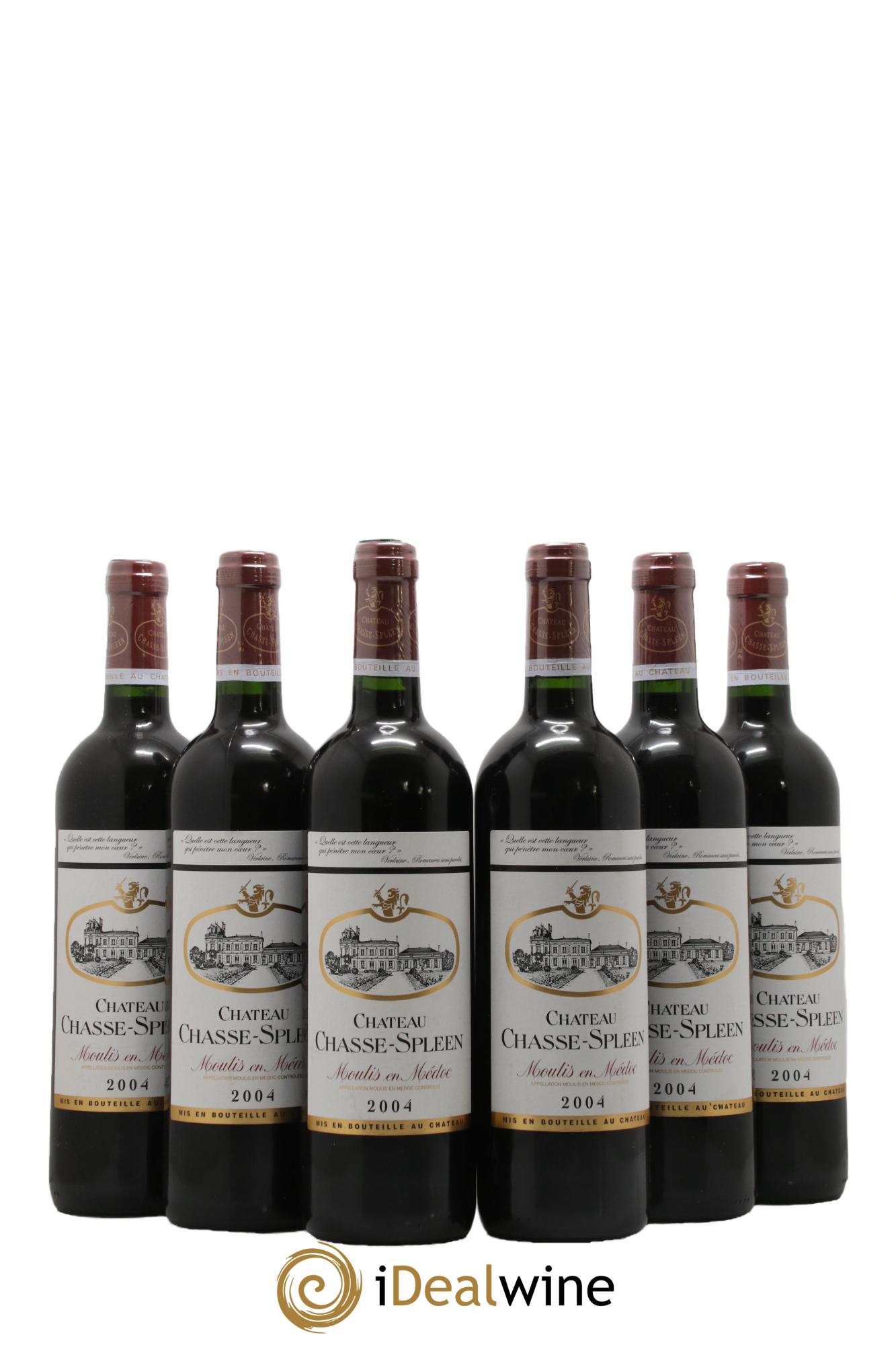 Château Chasse Spleen 2004 - Lot de 6 bouteilles - 0