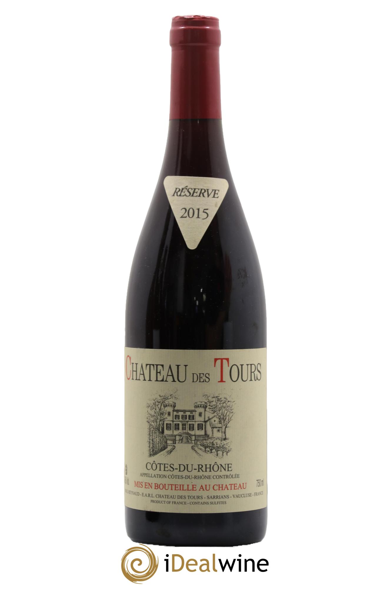 Côtes du Rhône Château des Tours Emmanuel Reynaud 2015 - Lot de 1 bouteille - 0