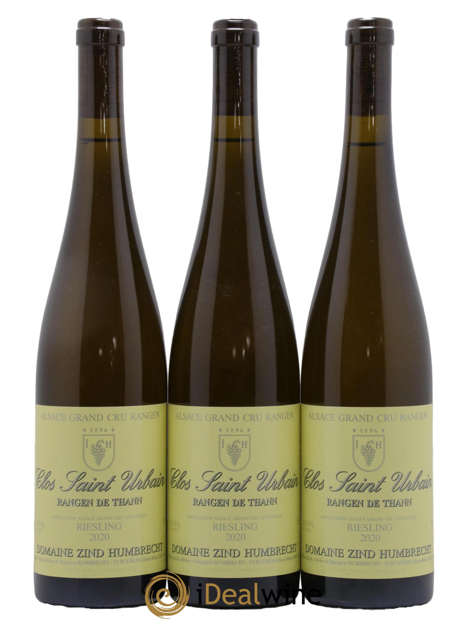 Alsace Riesling Grand Cru Rangen de Thann Clos Saint Urbain Zind-Humbrecht (Domaine) 2020 - Posten von 3 Flaschen - 0