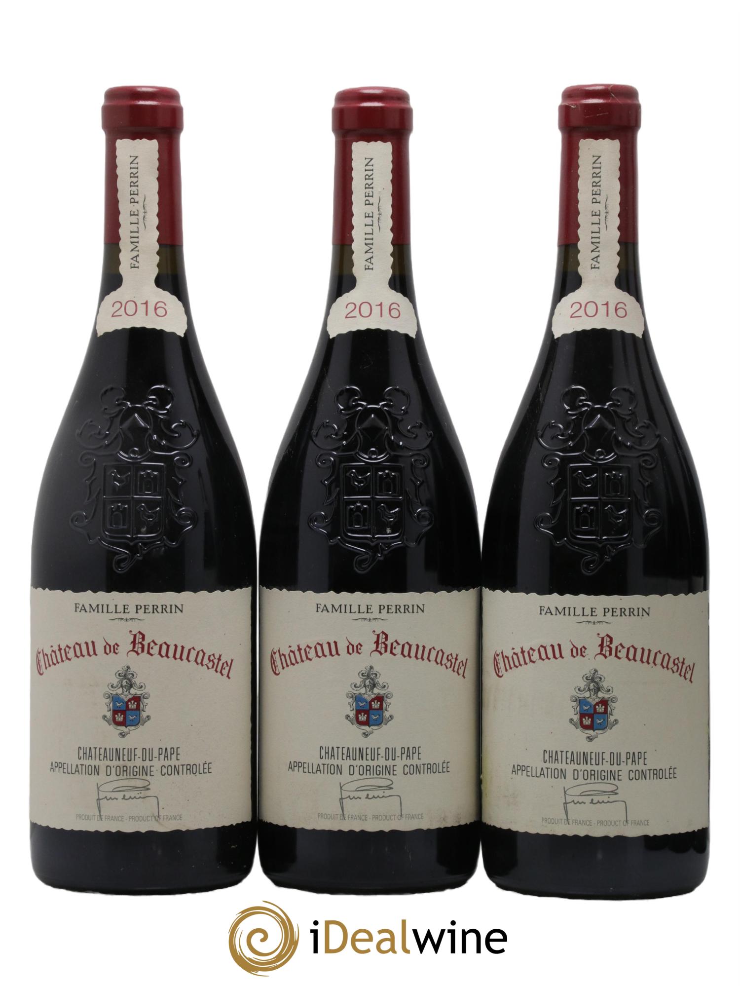 Châteauneuf-du-Pape Château de Beaucastel Famille Perrin 2016 - Lot of 6 bottles - 2