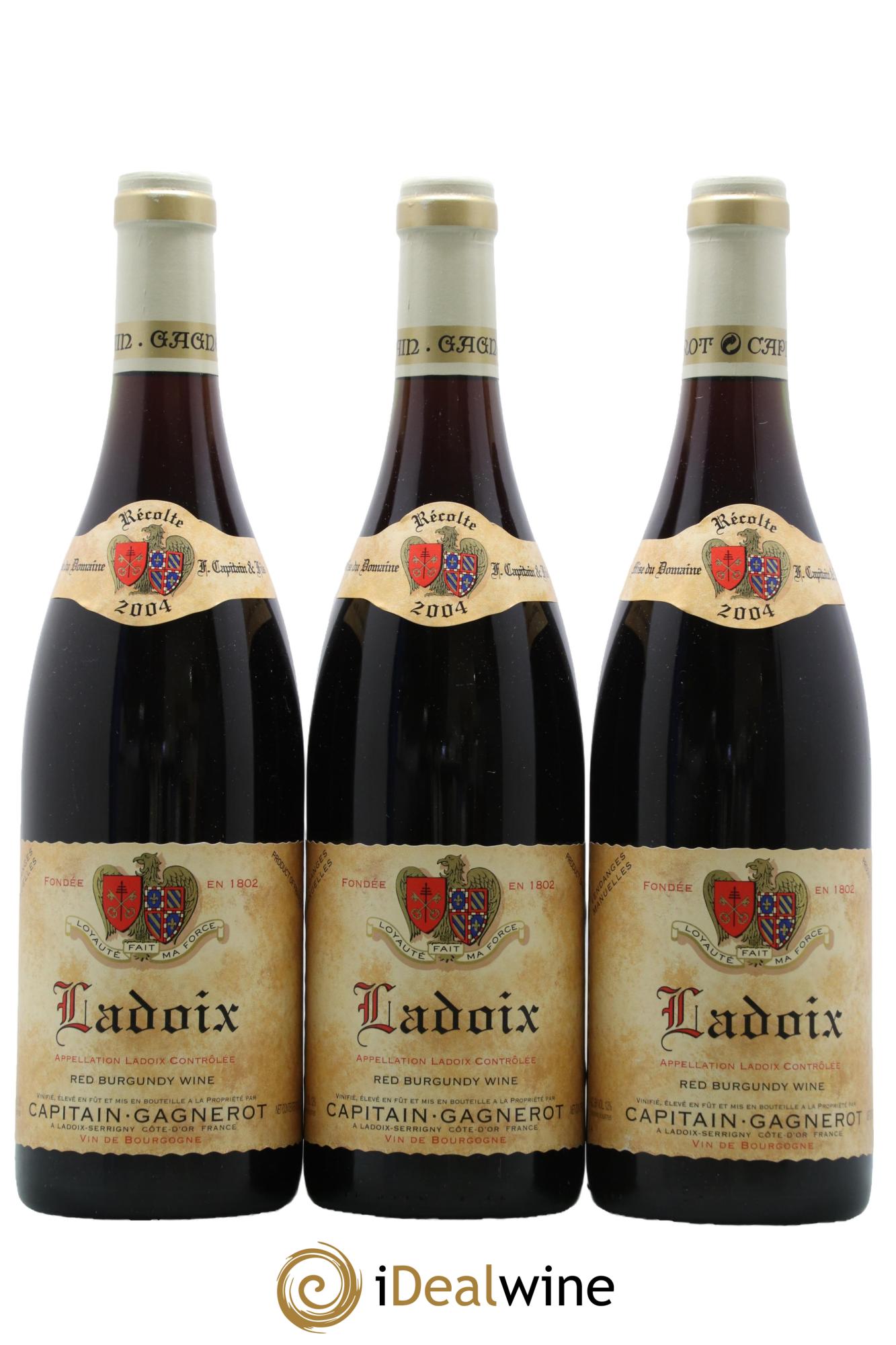 Ladoix Capitain-Gagnerot 2004 - Posten von 3 Flaschen - 0