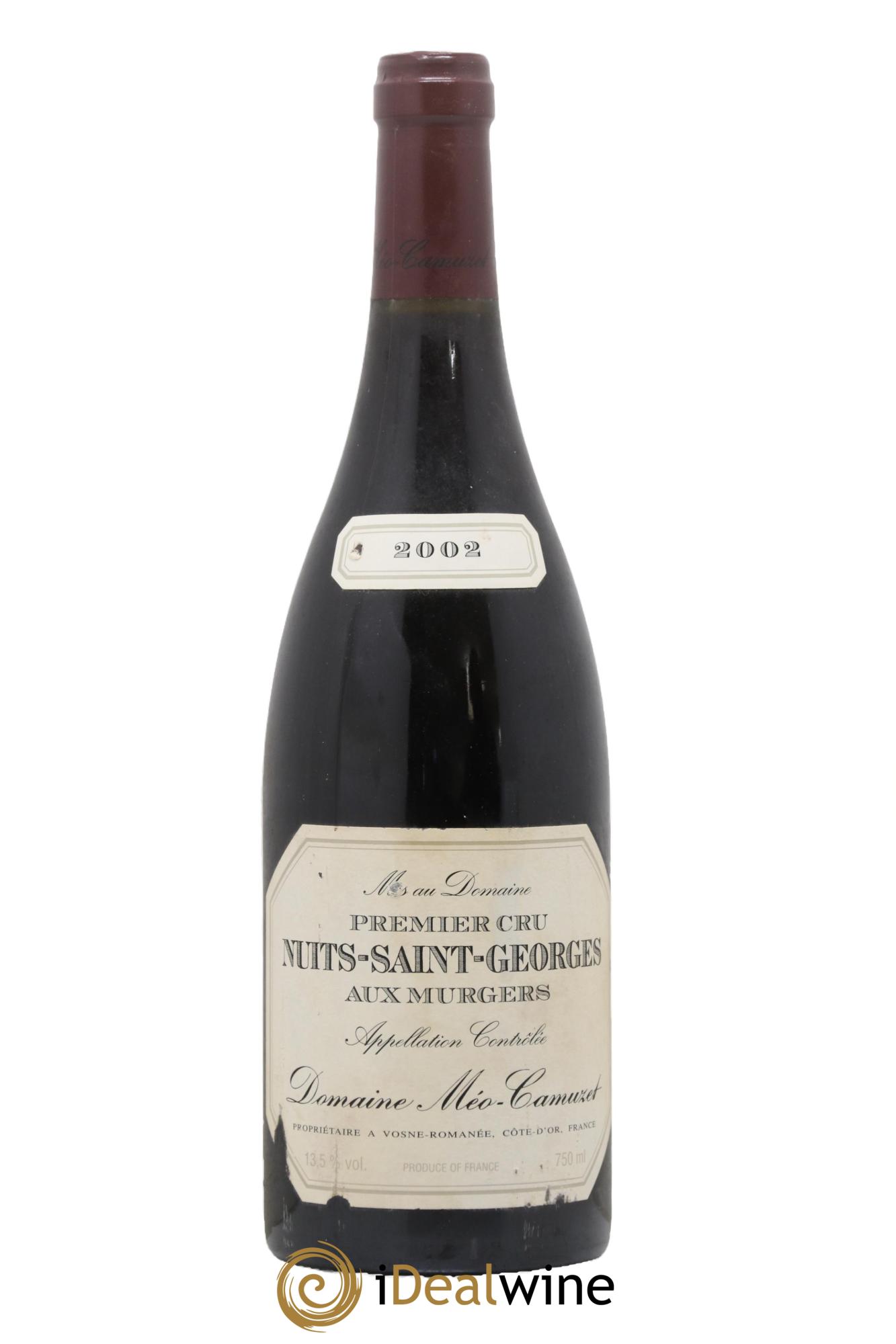 Nuits Saint-Georges 1er Cru Aux Murgers Méo-Camuzet (Domaine) 2002 - Lot of 1 bottle - 0