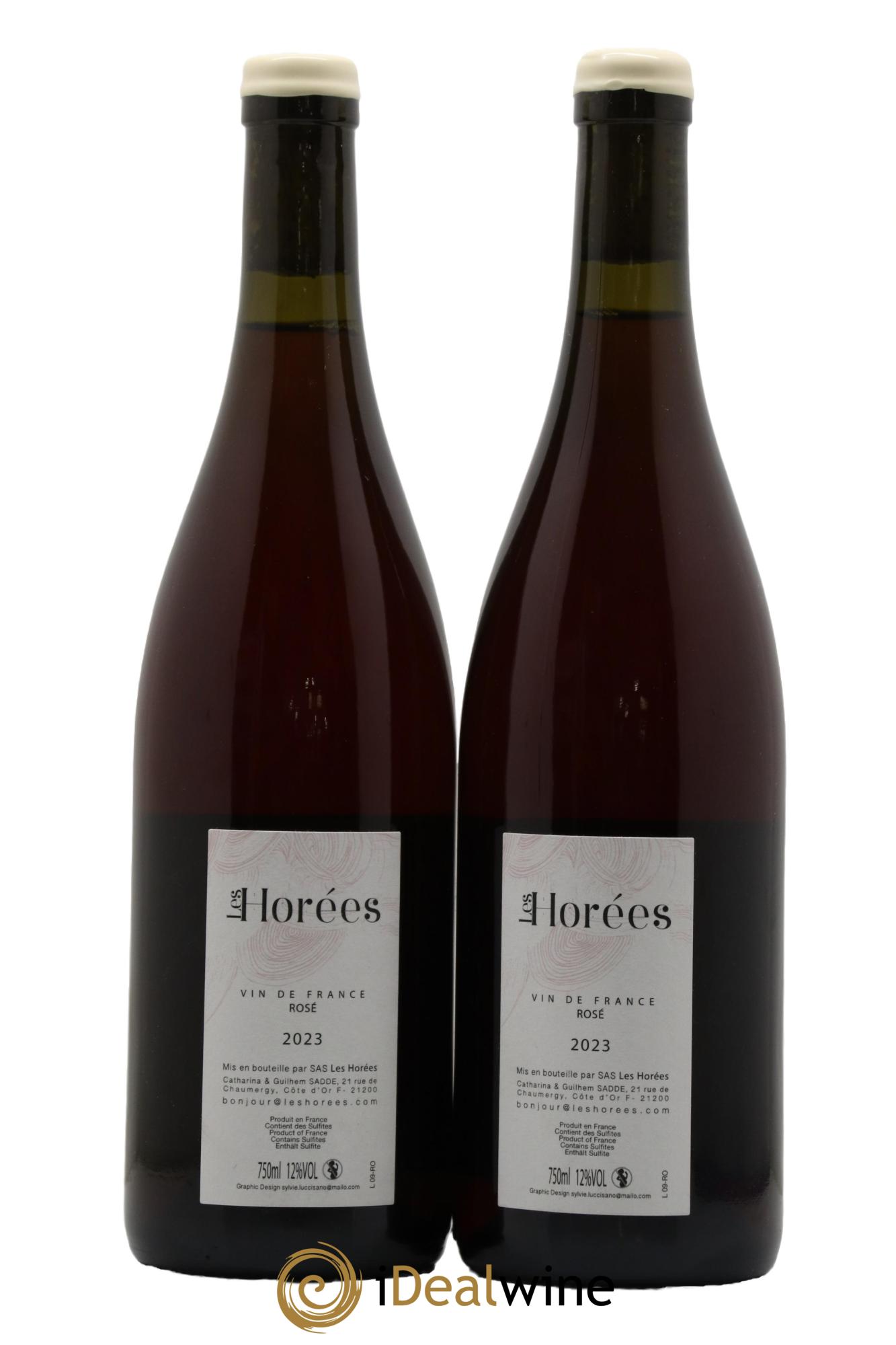 Bourgogne Rosé Bonheur Les Horées 2023 - Lot of 2 bottles - 1