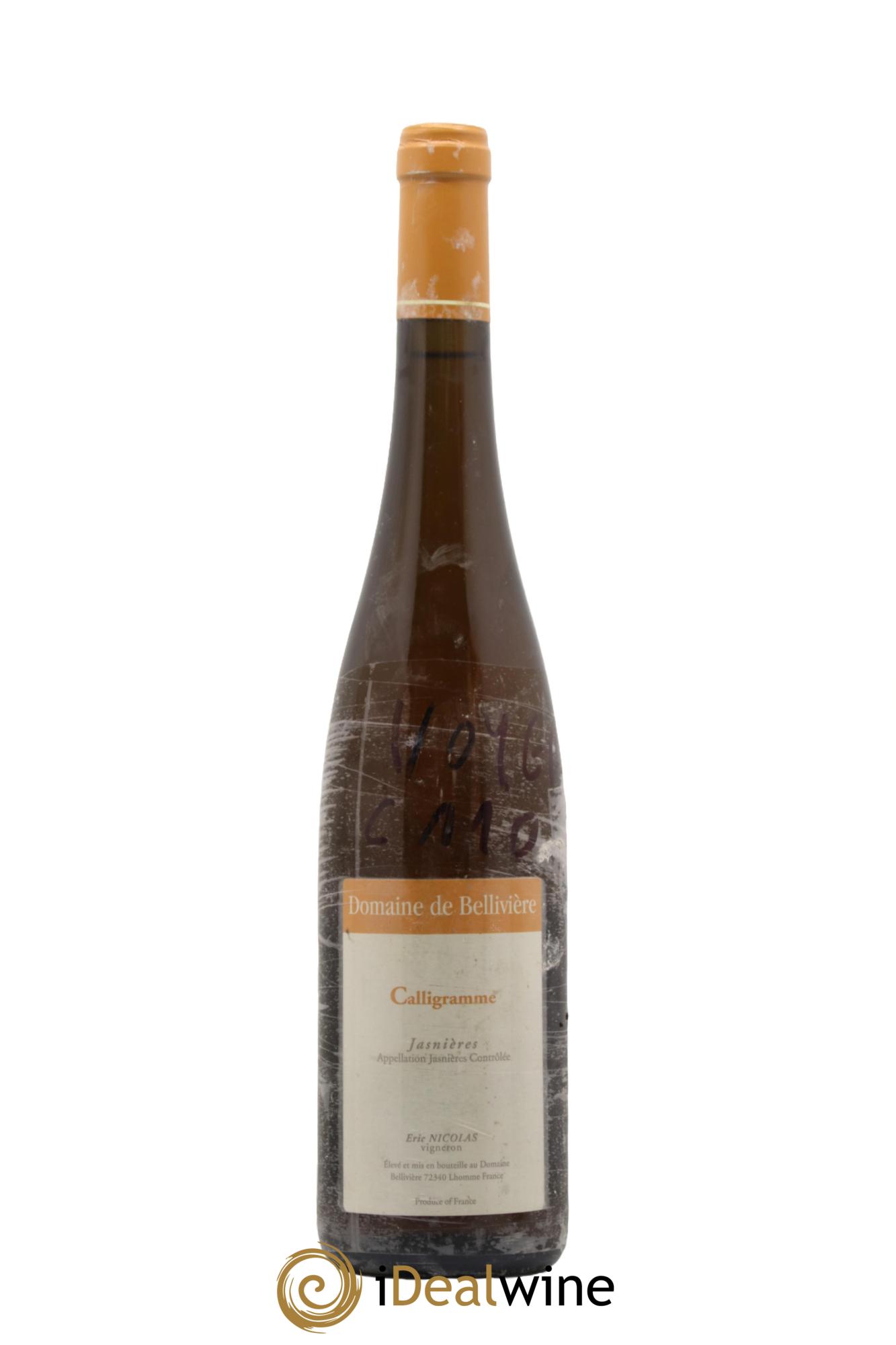 Jasnières Calligramme Domaine de Bellivière 2011 - Lotto di 1 bottiglia - 0