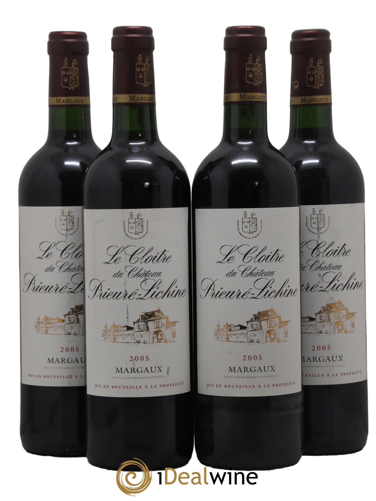 Cloître de Prieuré Lichine 2005 - Lot de 4 bouteilles - 0