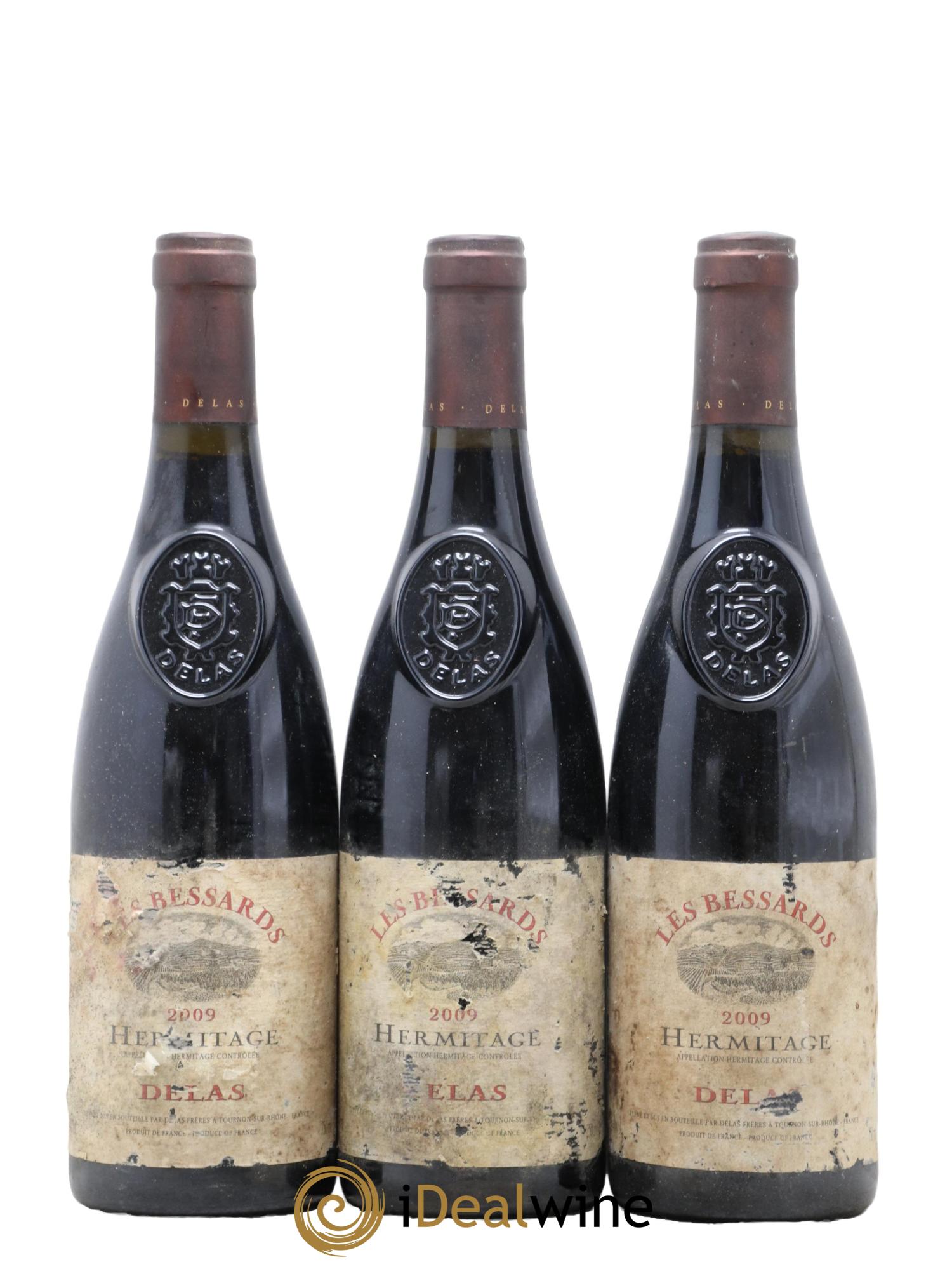 Hermitage Les Bessards Delas Frères 2009 - Lot de 3 bouteilles - 0