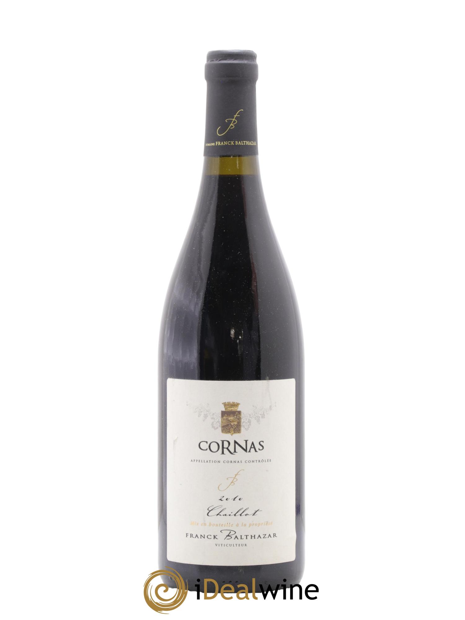 Cornas Chaillot Franck Balthazar (Domaine) 2010 - Lot de 1 bouteille - 0