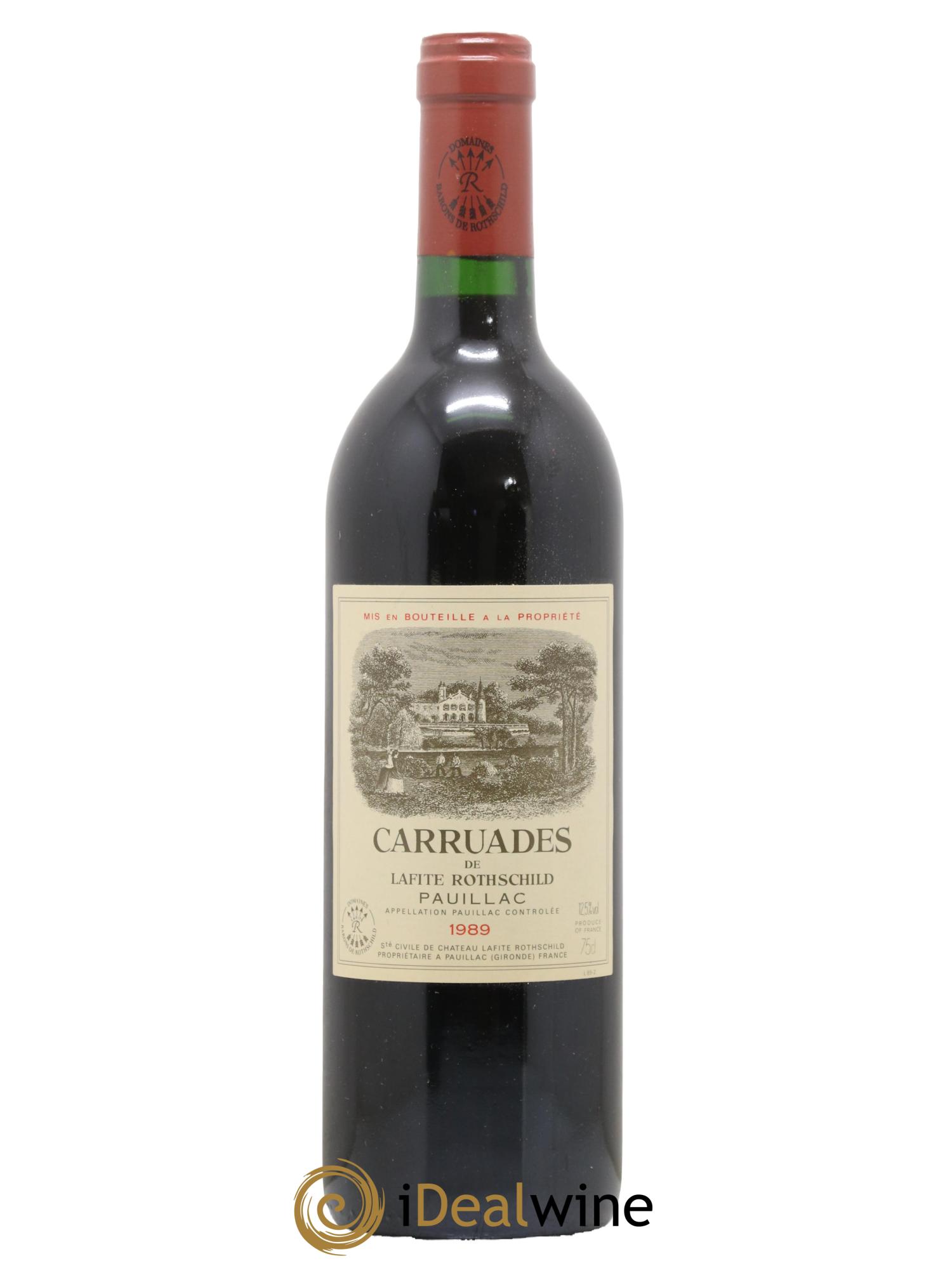 Carruades de Lafite Rothschild Second Vin 1989 - Posten von 1 Flasche - 0