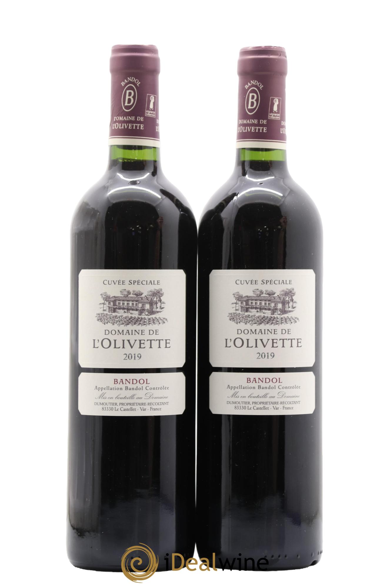 Bandol Cuvée spéciale L'Olivette (Domaine de)  2019 - Lot of 2 bottles - 0