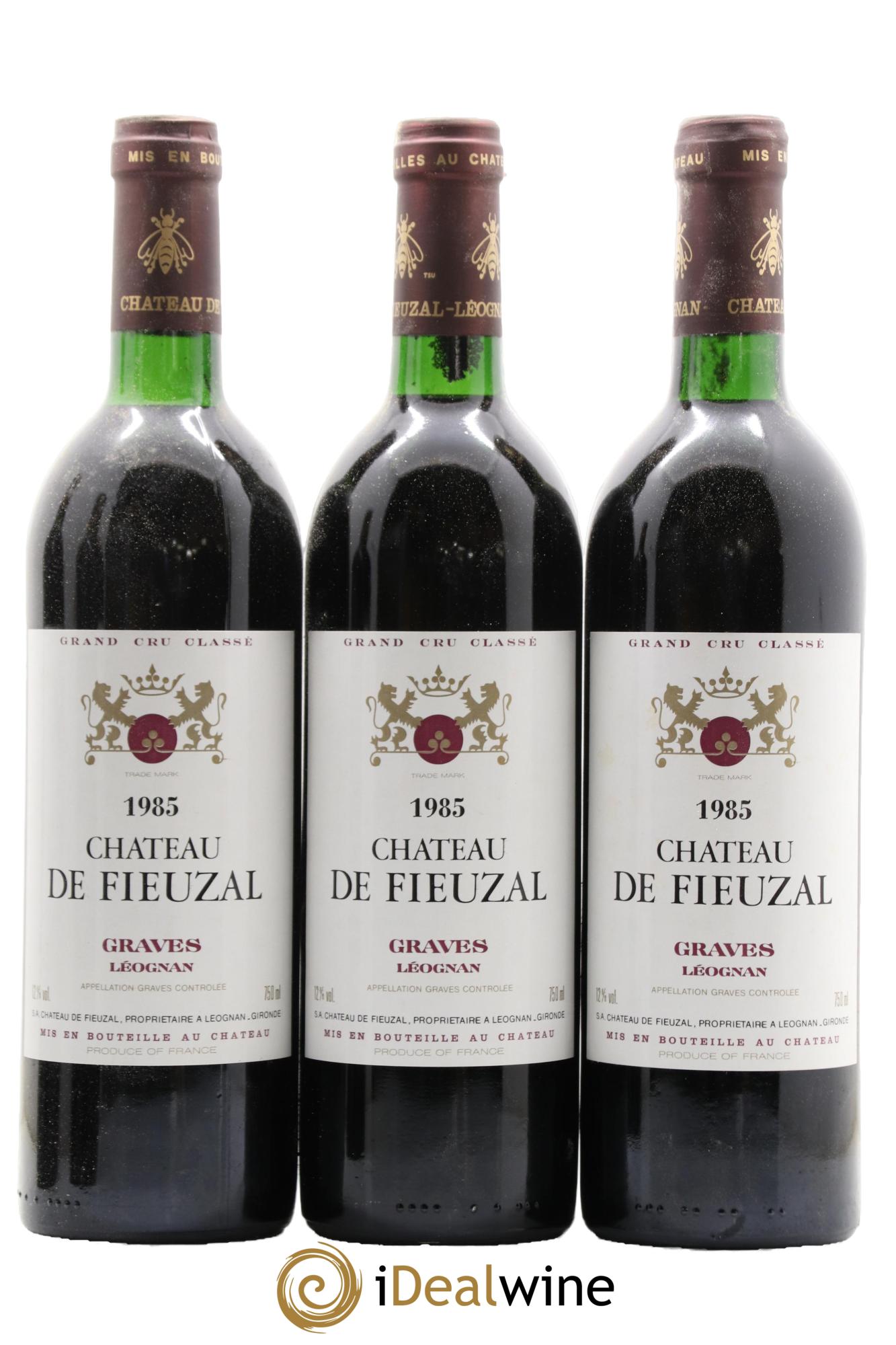 Château de Fieuzal Cru Classé de Graves 1985 - Lot of 3 bottles - 0