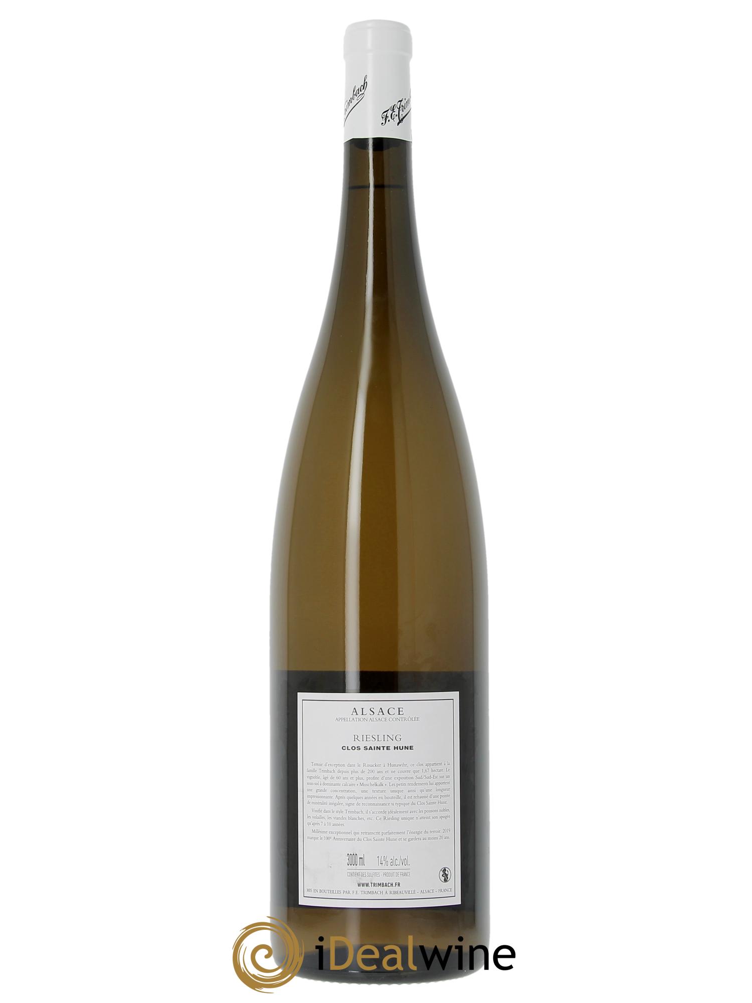 Alsace Riesling Clos Sainte-Hune 100eme Anniversaire Trimbach (Domaine)  2019 - Lot de 1 double magnum - 2