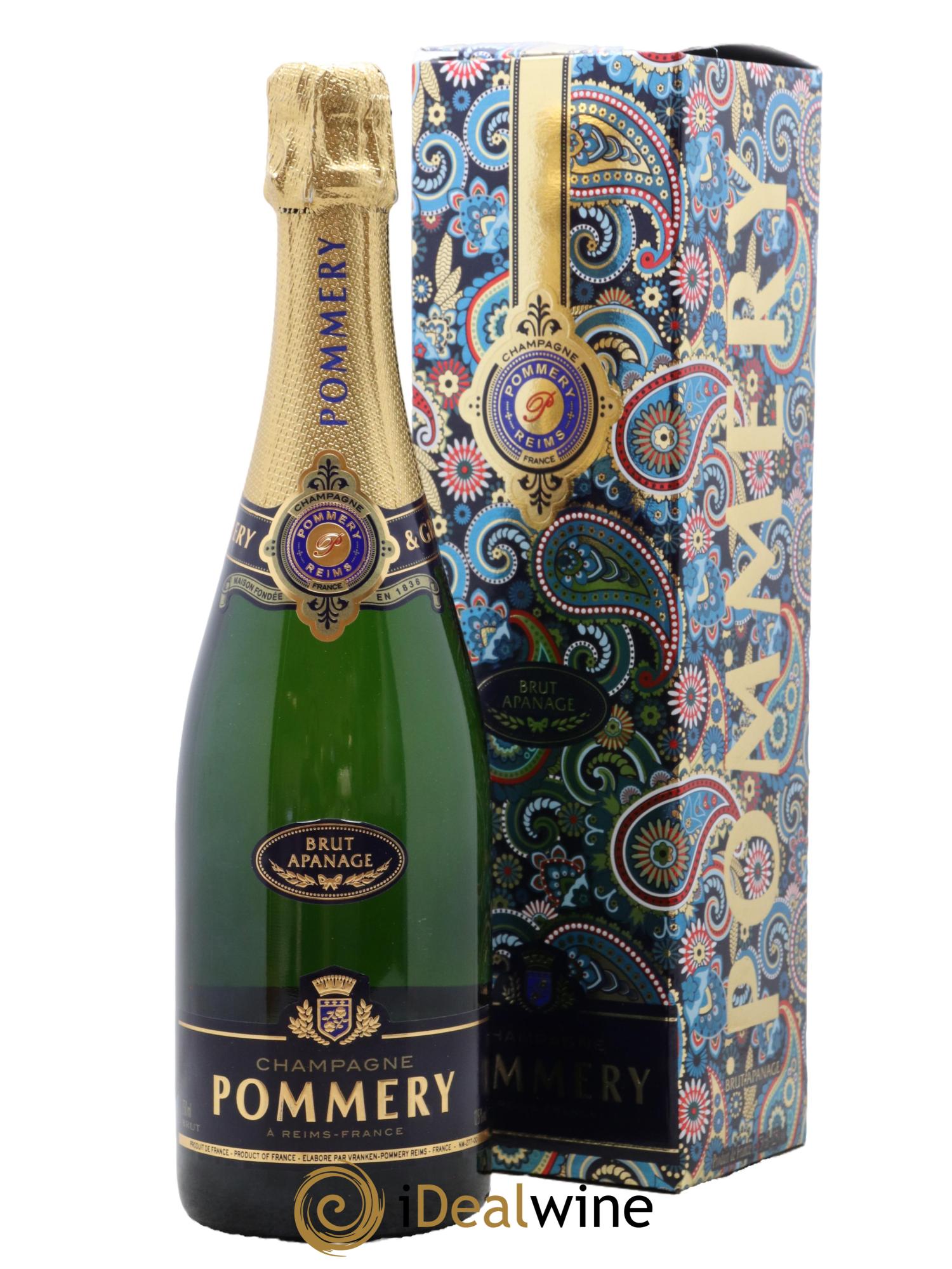 Champagne Pommery Brut Apanage - Lot de 1 bouteille - 0