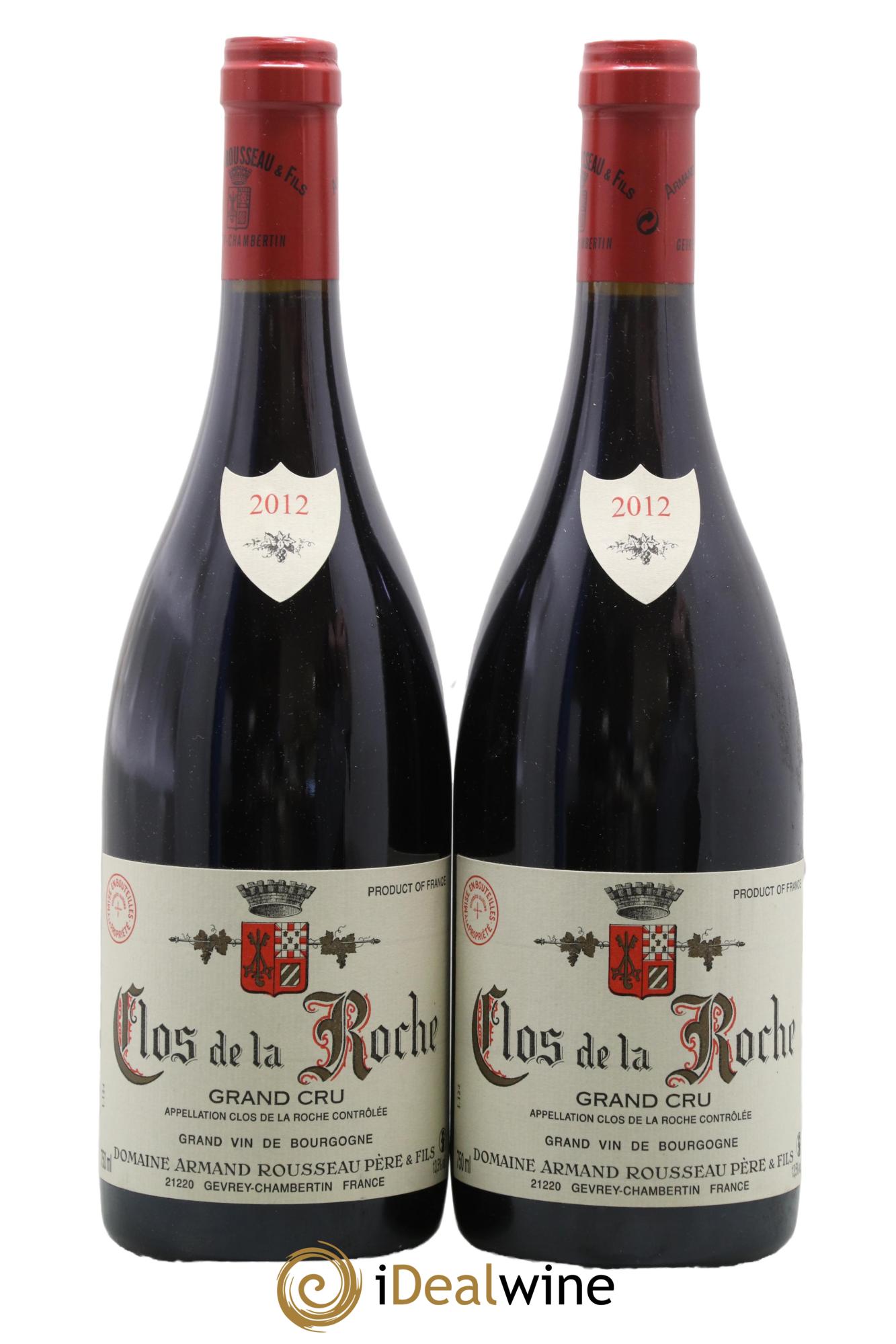 Clos de la Roche Grand Cru Armand Rousseau (Domaine) 2012 - Lot of 2 bottles - 0