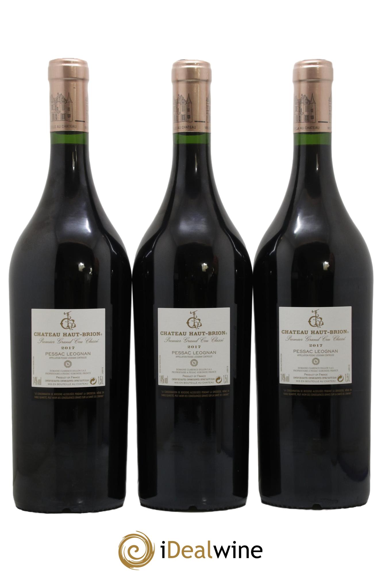 Château Haut Brion 1er Grand Cru Classé  2017 - Lotto di 3 magnum - 1