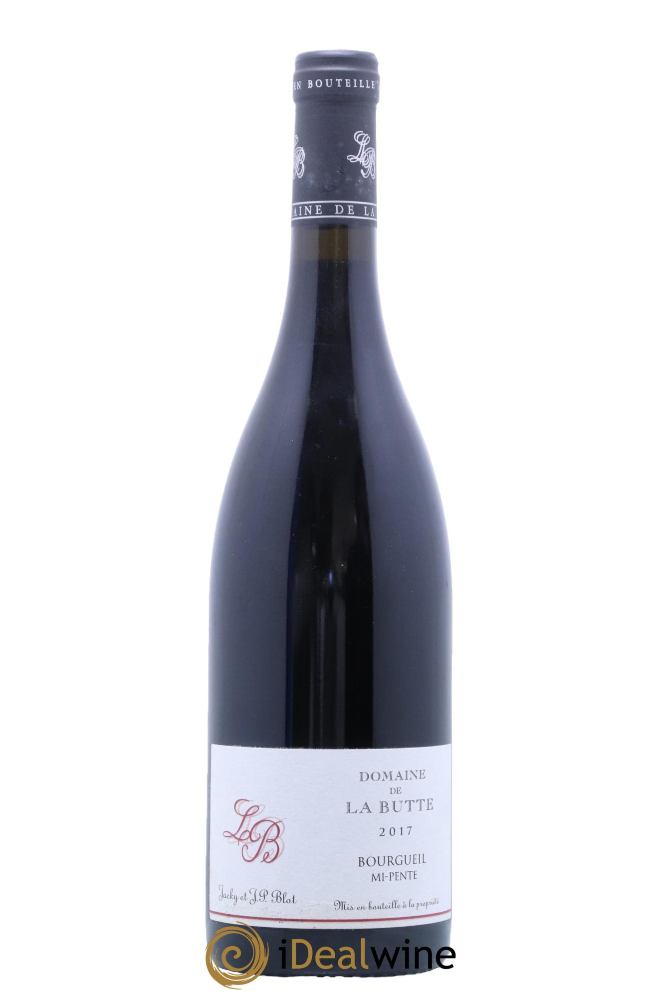 Bourgueil Mi-Pente Domaine de La Butte - Jacky Blot 2017 - Posten von 1 Flasche - 0