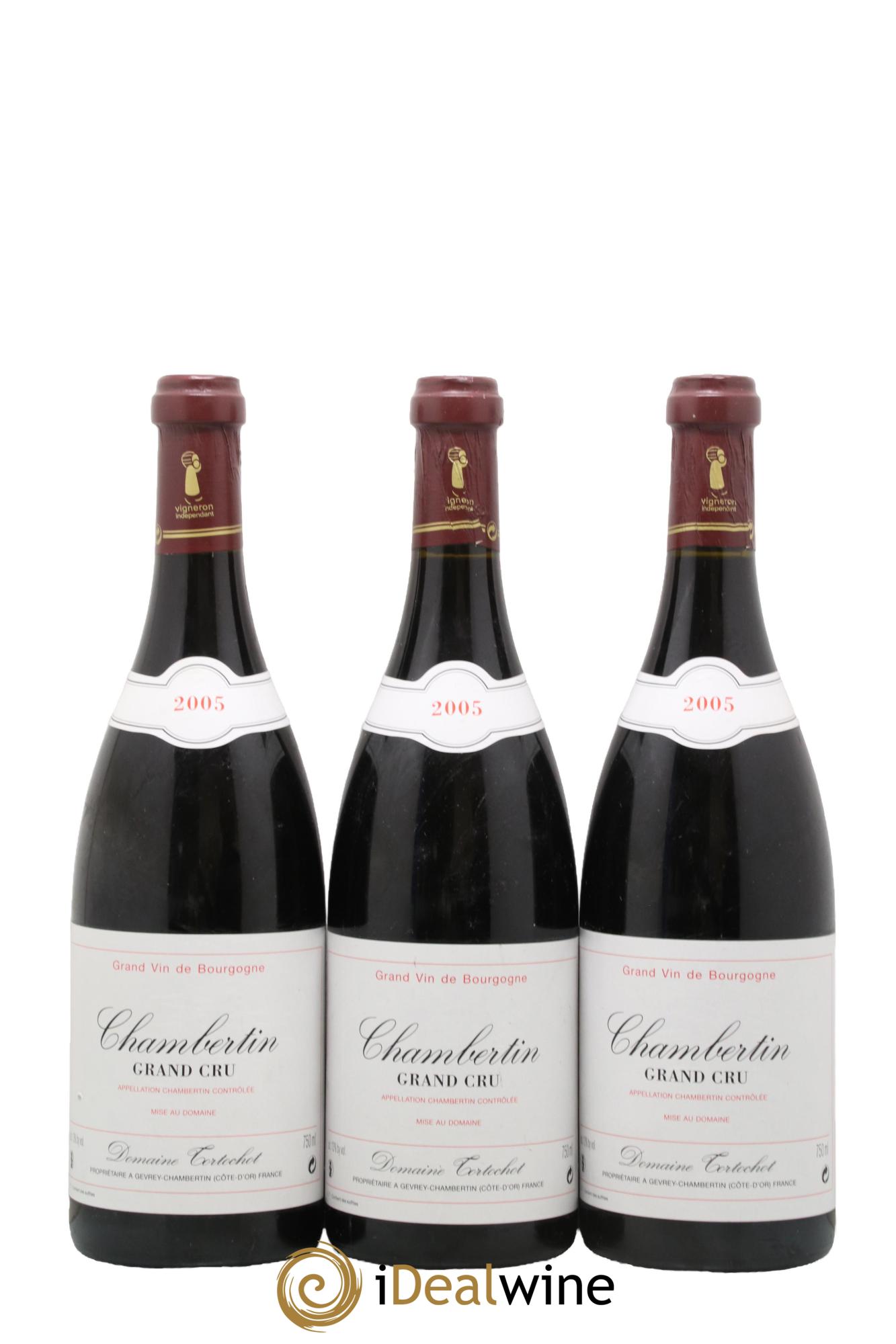 Chambertin Grand Cru Tortochot (Domaine) 2005 - Lot of 3 bottles - 0