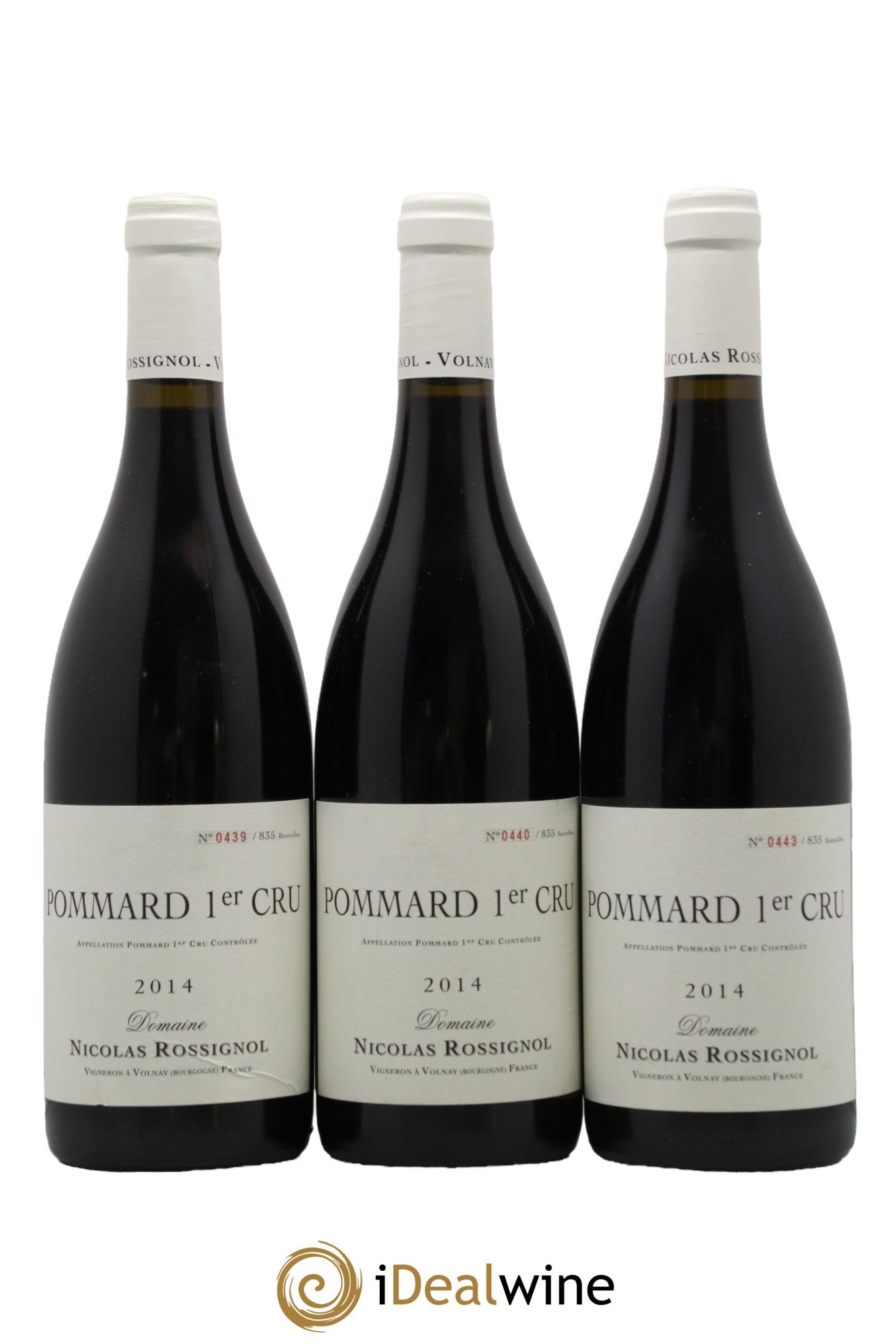 Pommard 1er Cru Nicolas Rossignol 2014 - Lotto di 3 bottiglie - 0