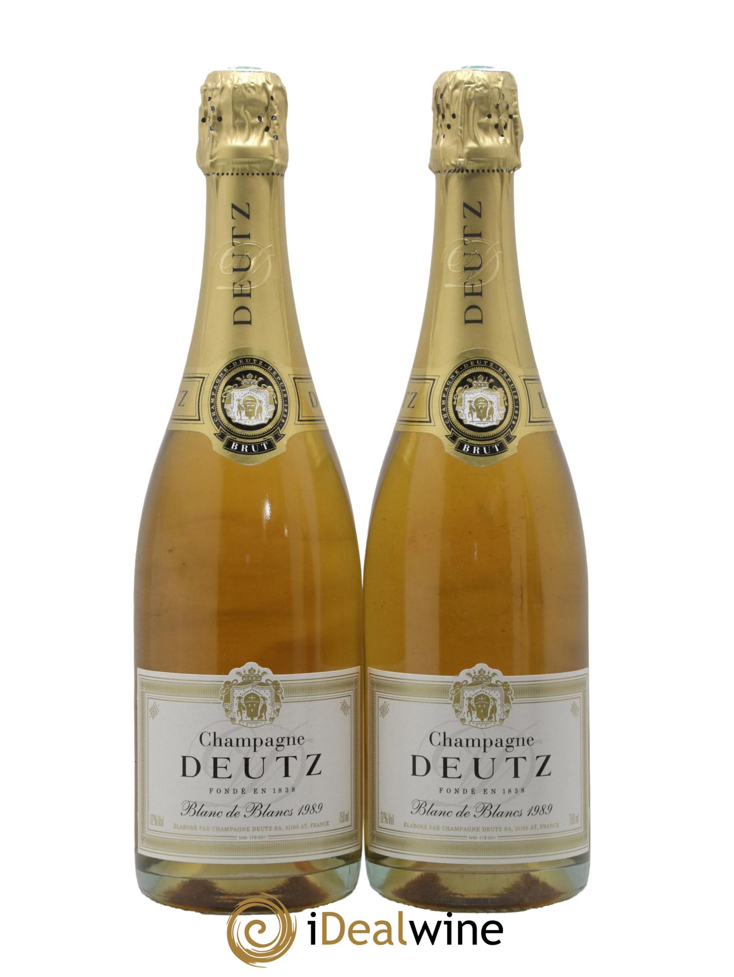 Blanc de Blancs Brut Deutz 1989 - Lot of 2 bottles - 0