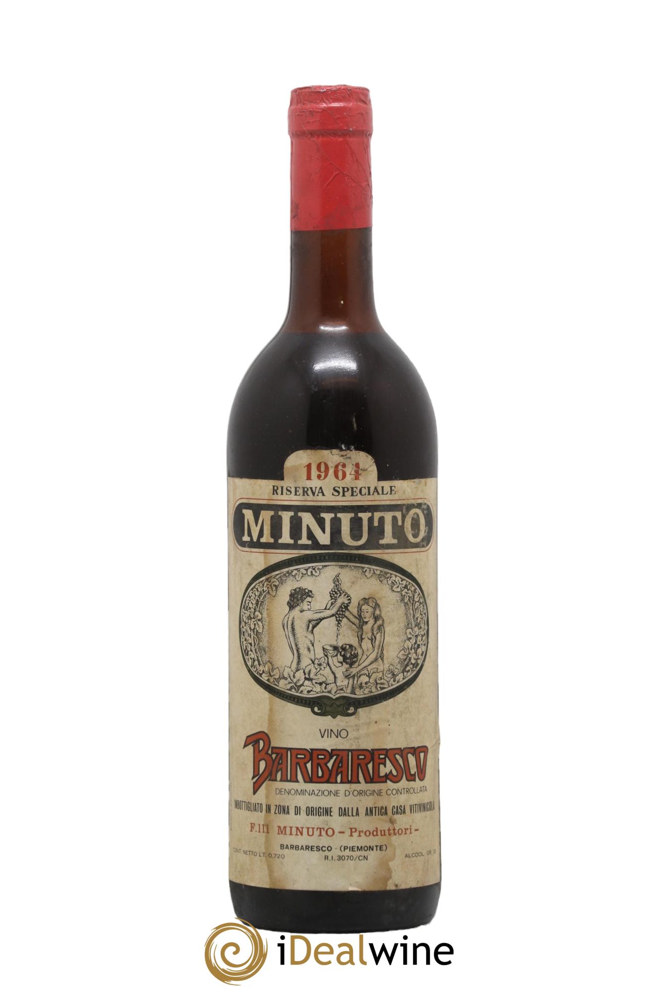 Barbaresco DOCG Riserva Speciale Minuto 1964 - Lotto di 1 bottiglia - 0