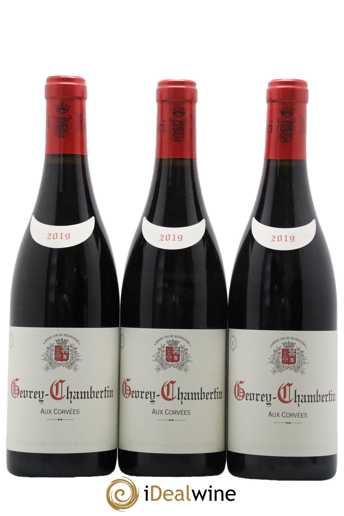 Gevrey-Chambertin Aux Corvées Domaine Richard 2019 - Lot de 3 bouteilles - 0