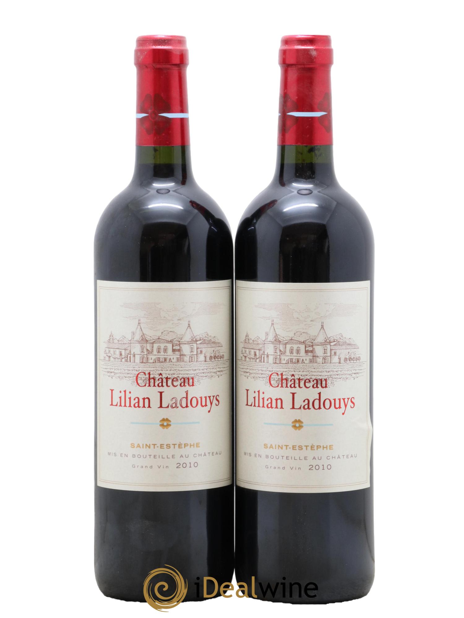 Château Lilian Ladouys Cru Bourgeois  2010 - Lotto di 2 bottiglie - 0