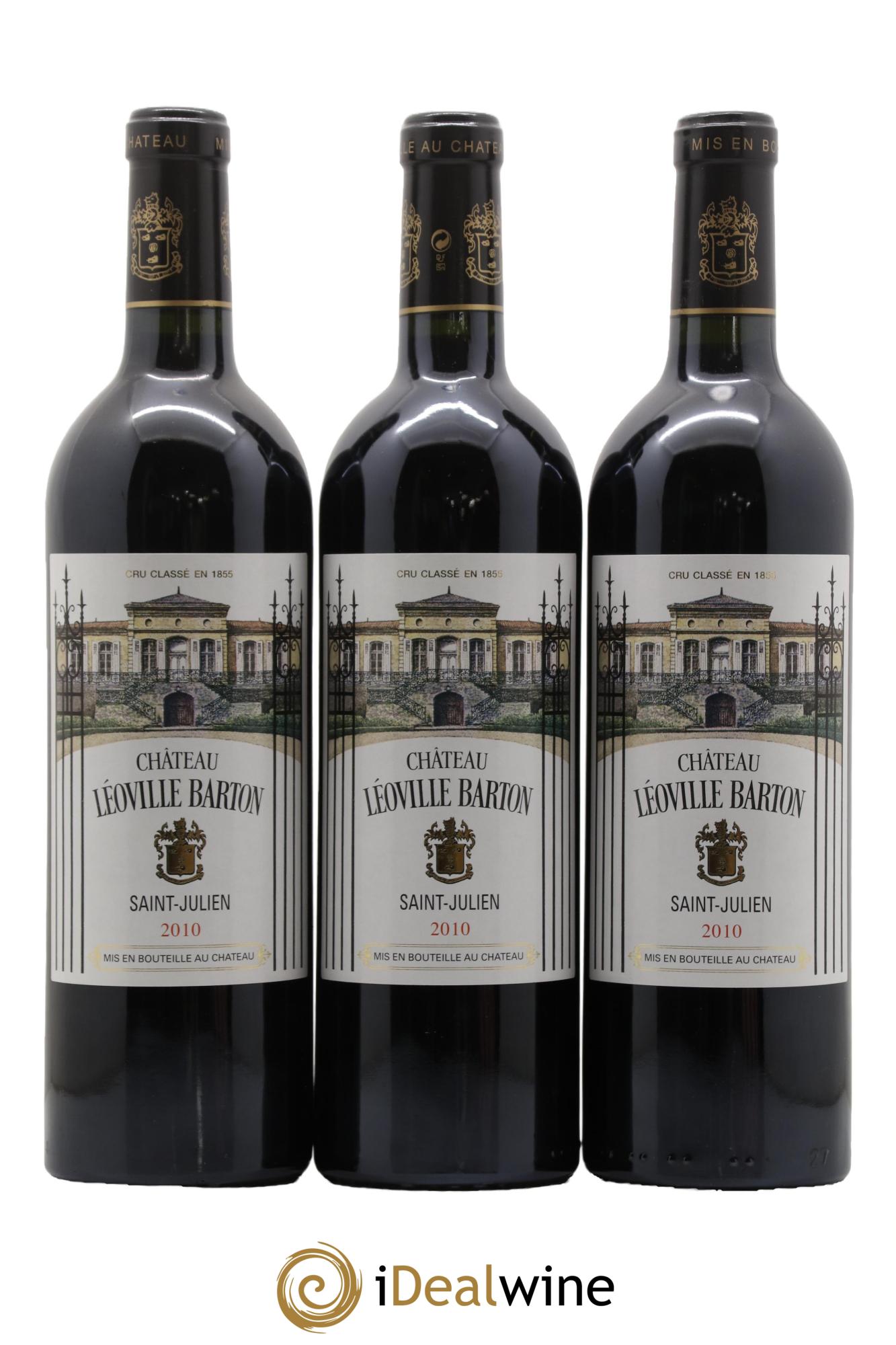 Château Léoville Barton 2ème Grand Cru Classé 2010 - Lot of 3 bottles - 0