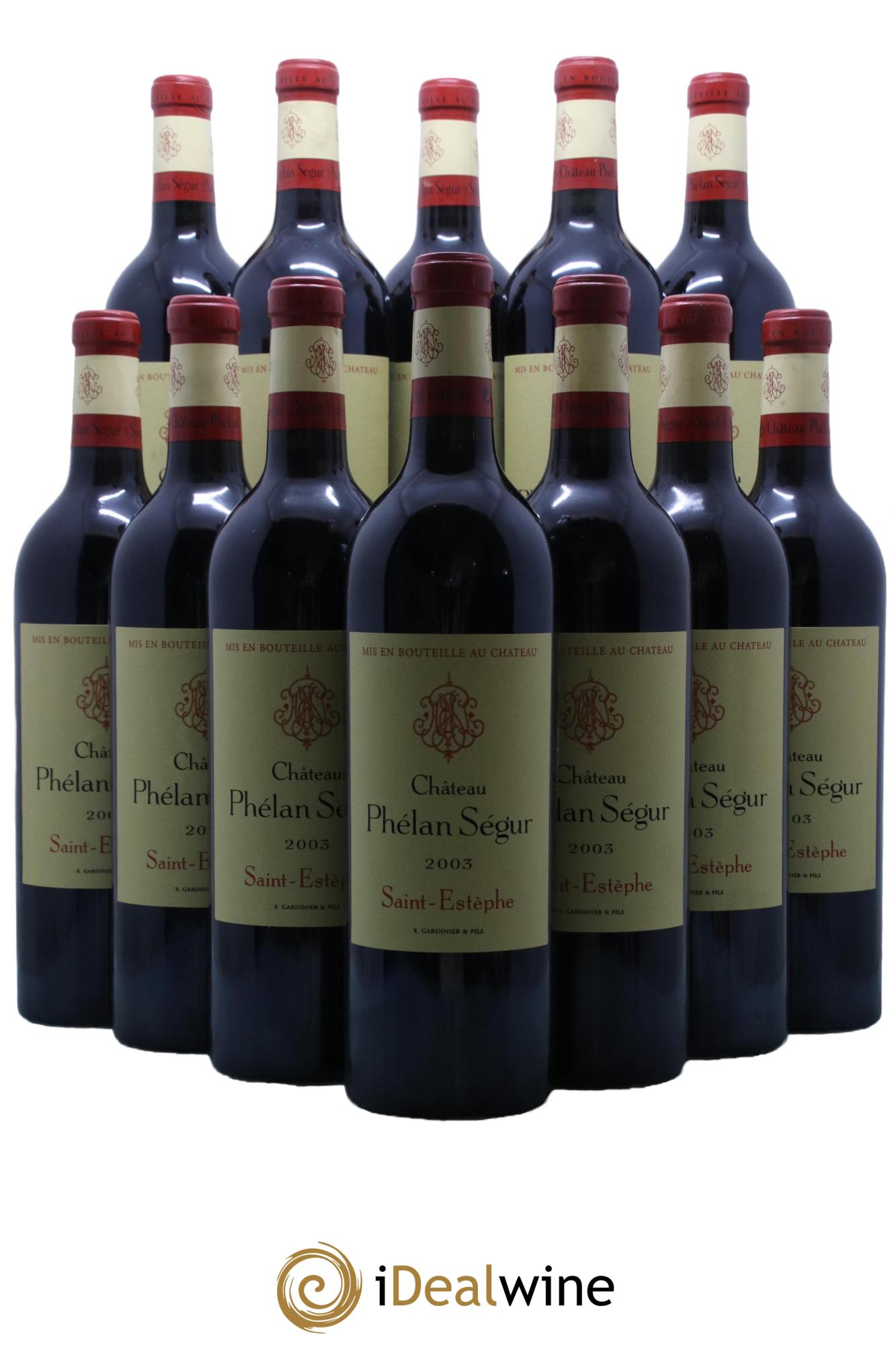 Château Phélan Ségur  2003 - Lot de 12 bouteilles - 0