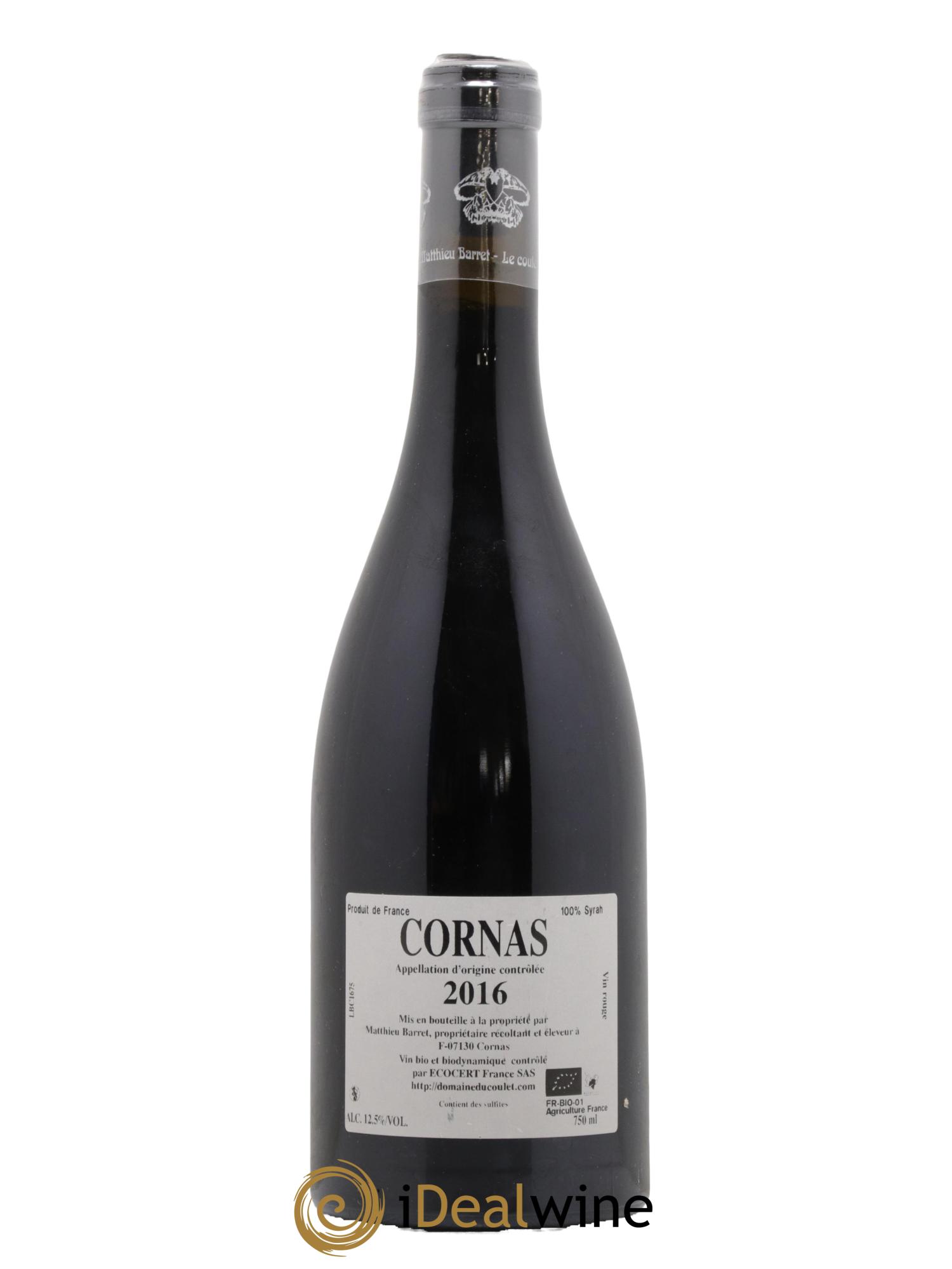 Cornas Brise Cailloux Coulet (Domaine du) - Matthieu Barret 2016 - Lot of 1 bottle - 1