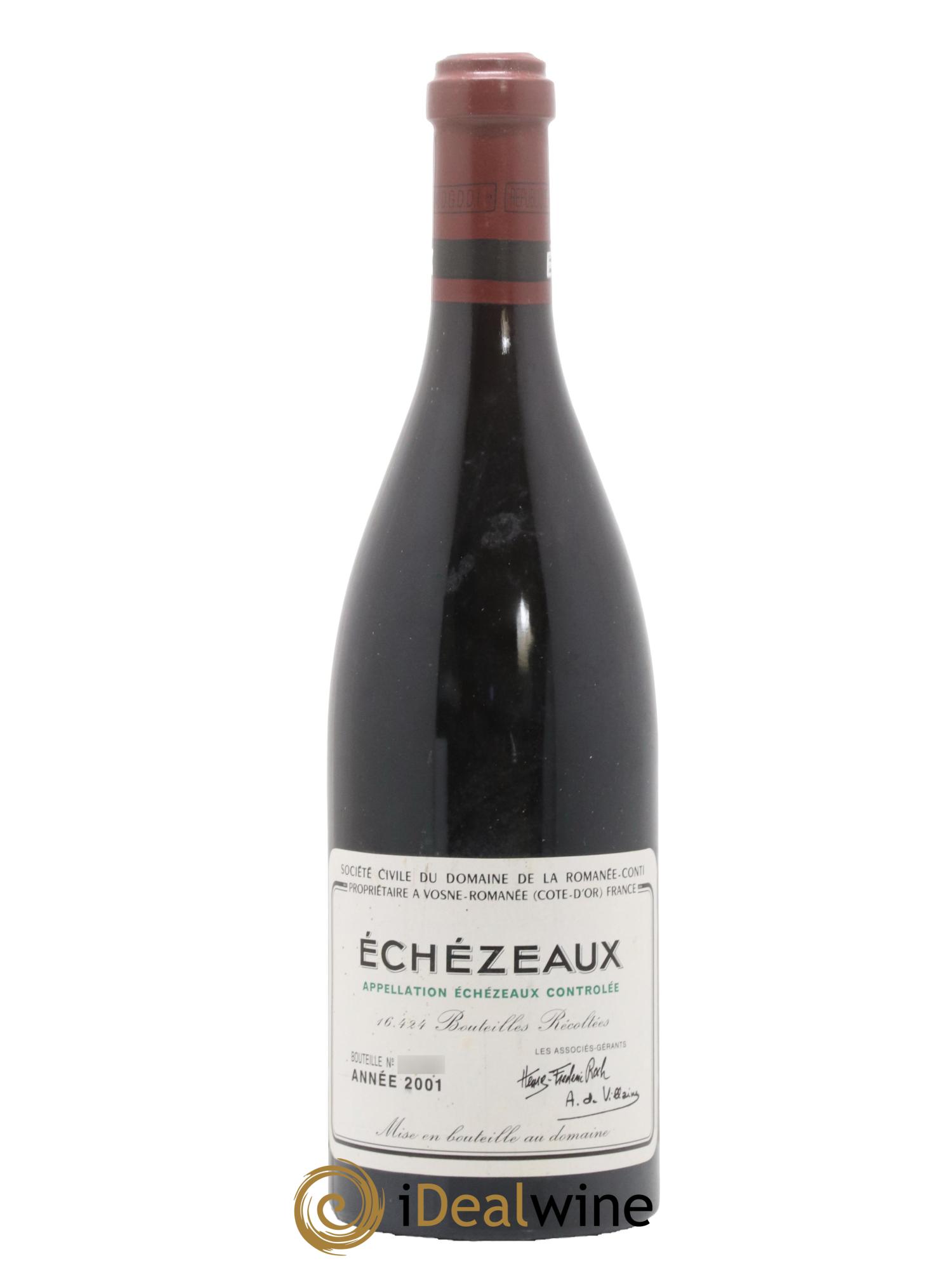 Echezeaux Grand Cru Domaine de la Romanée-Conti 2001 - Posten von 1 Flasche - 0