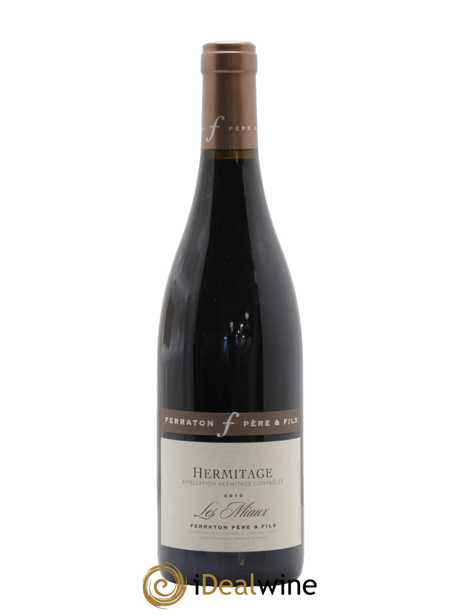 Hermitage Les Miaux Ferraton Père et Fils (Domaine) 2010 - Lot de 1 bouteille - 0