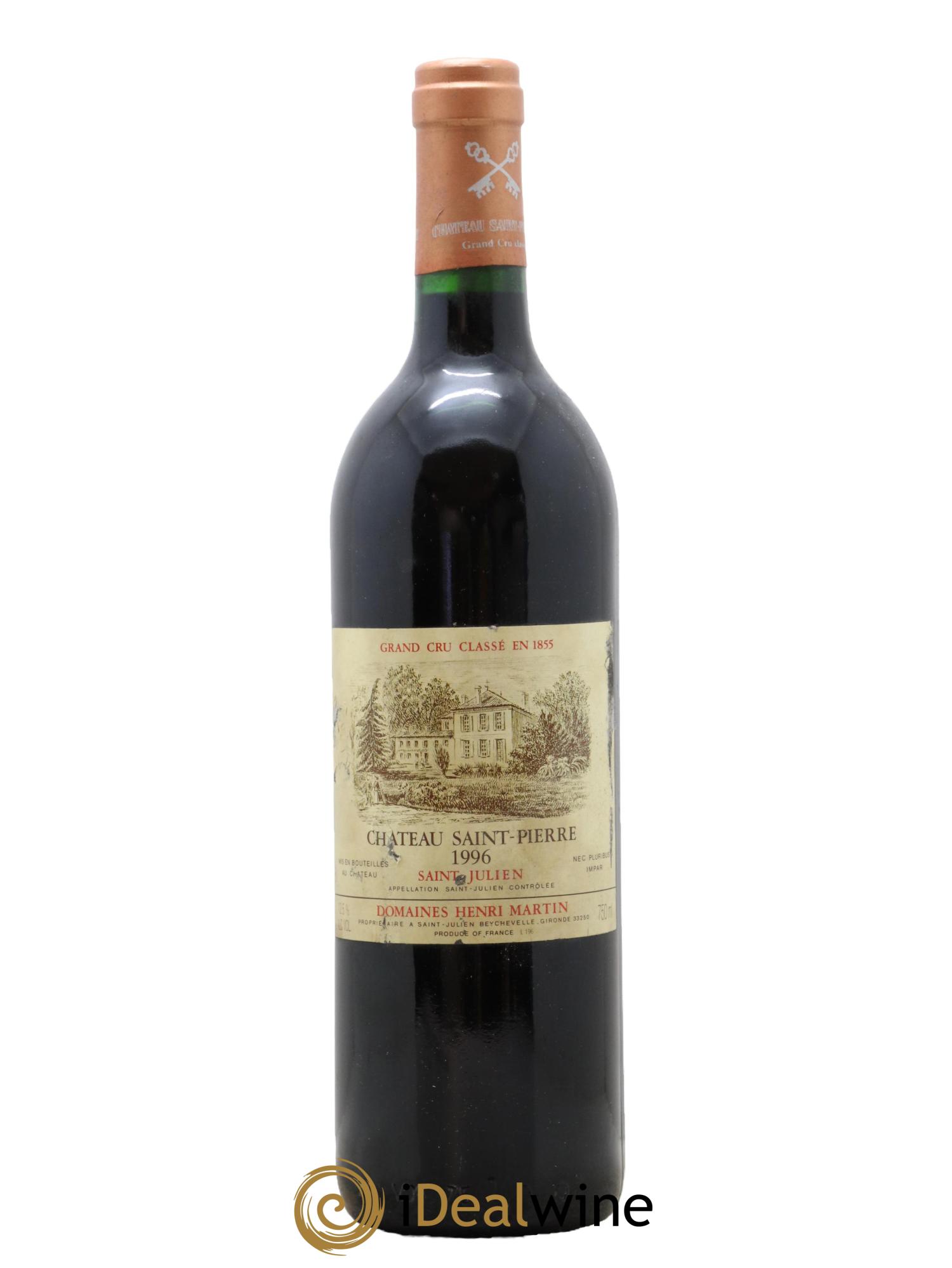 Château Saint-Pierre 4ème Grand Cru Classé 1996 - Lot de 1 bouteille - 0